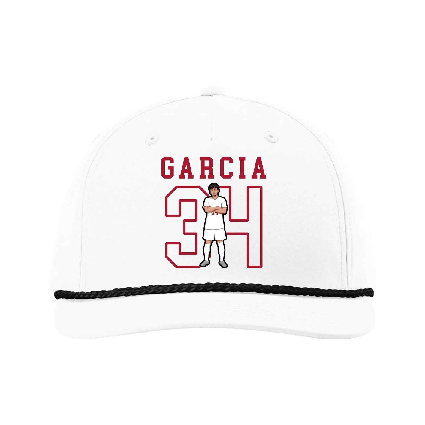 Five-Panel Classic Rope Cap — Shirsey in White