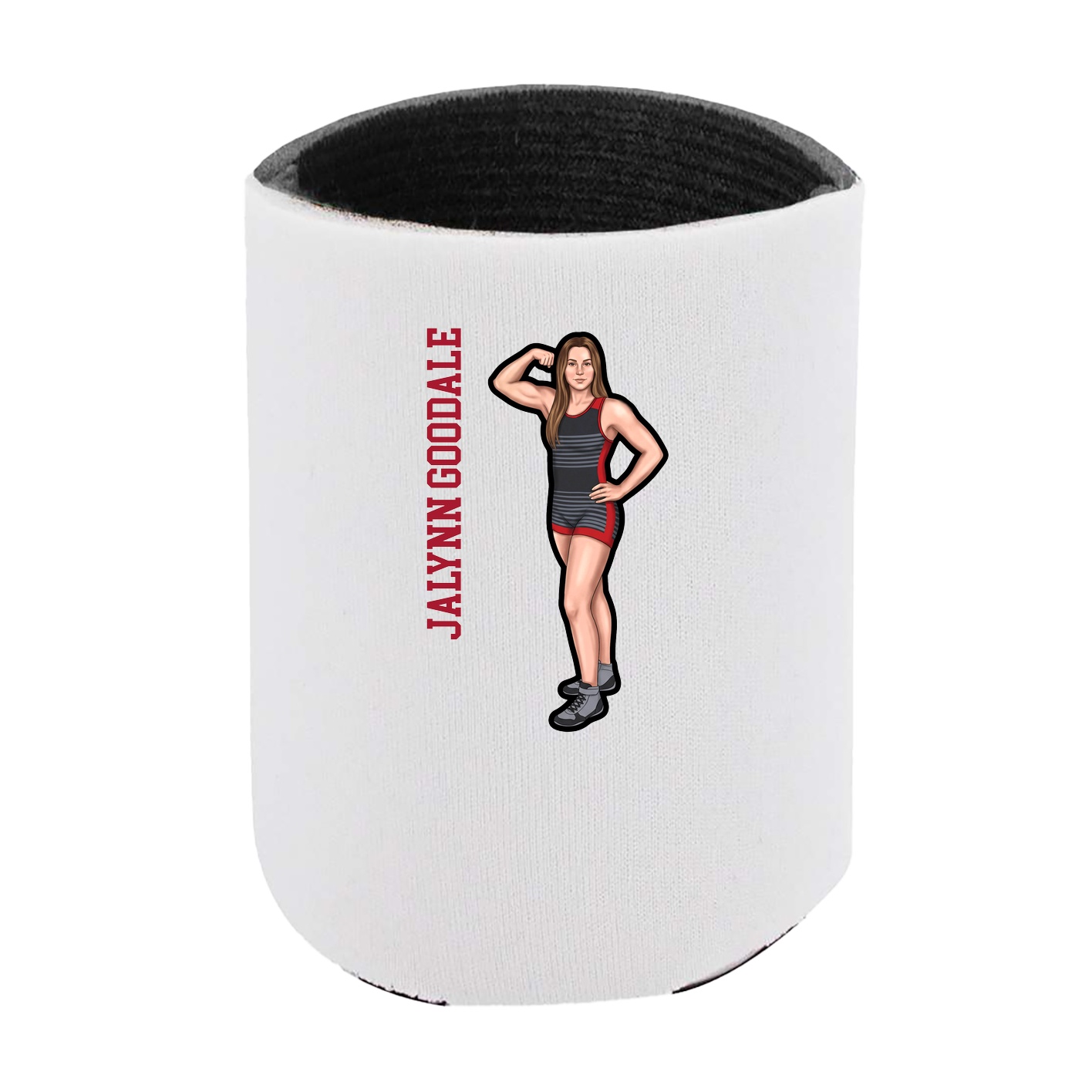Can Holder — Name Vertical in White