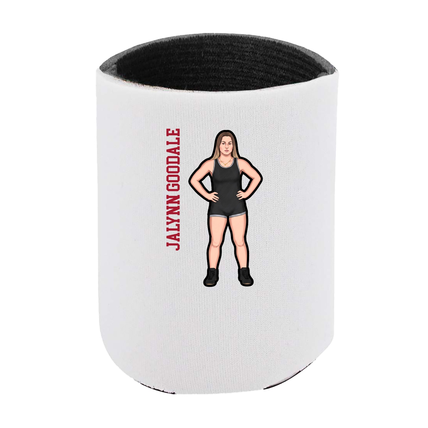Can Holder — Name Vertical in White