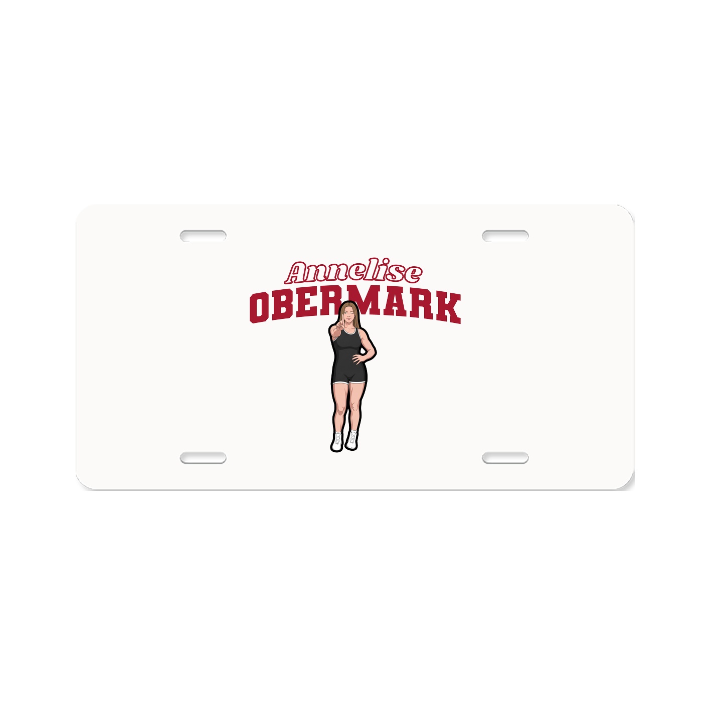 License Plate — Name Arch in Classic