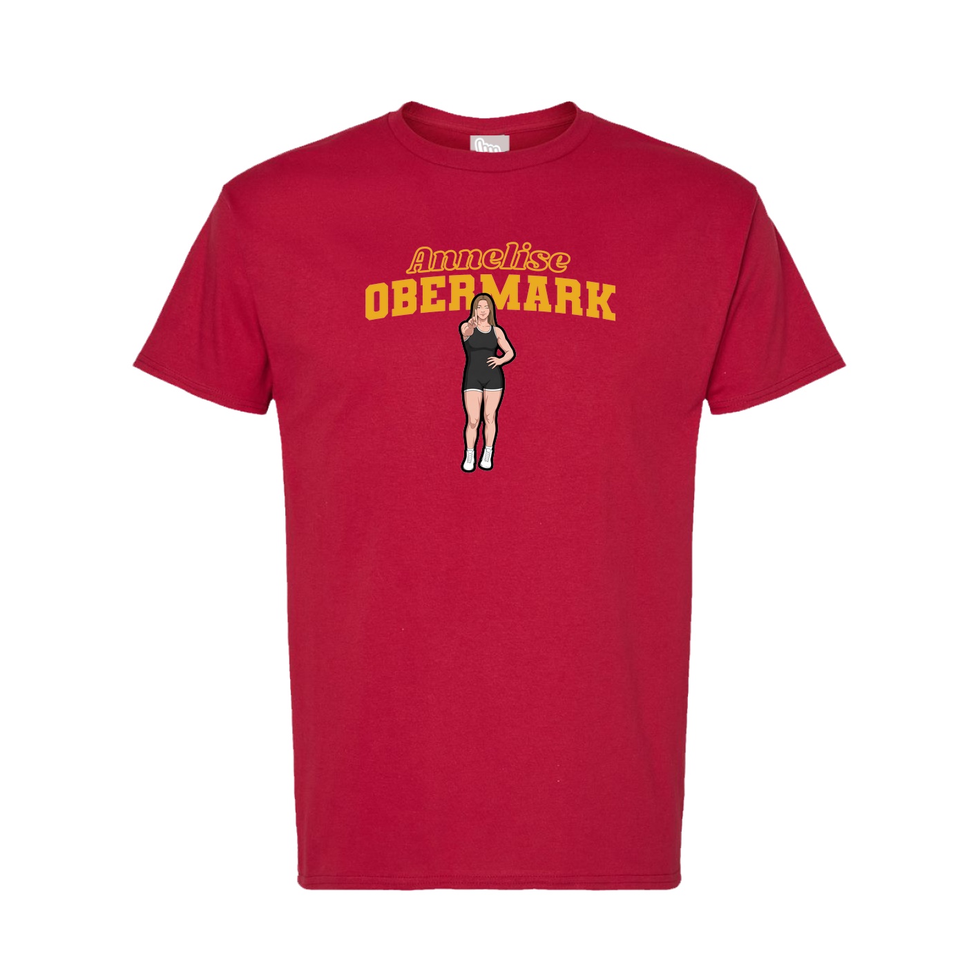 Tee — Name Arch in Crimson
