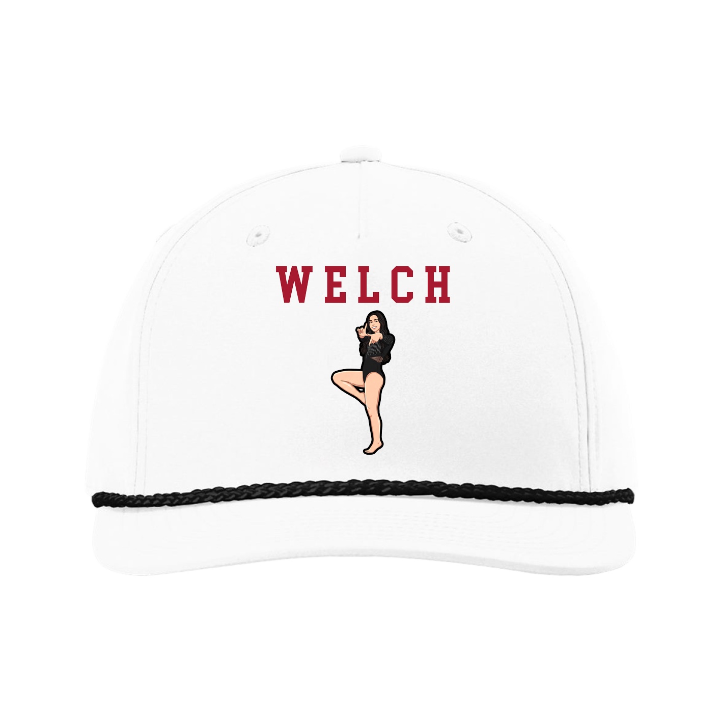 Five-Panel Classic Rope Cap — Shirsey in White
