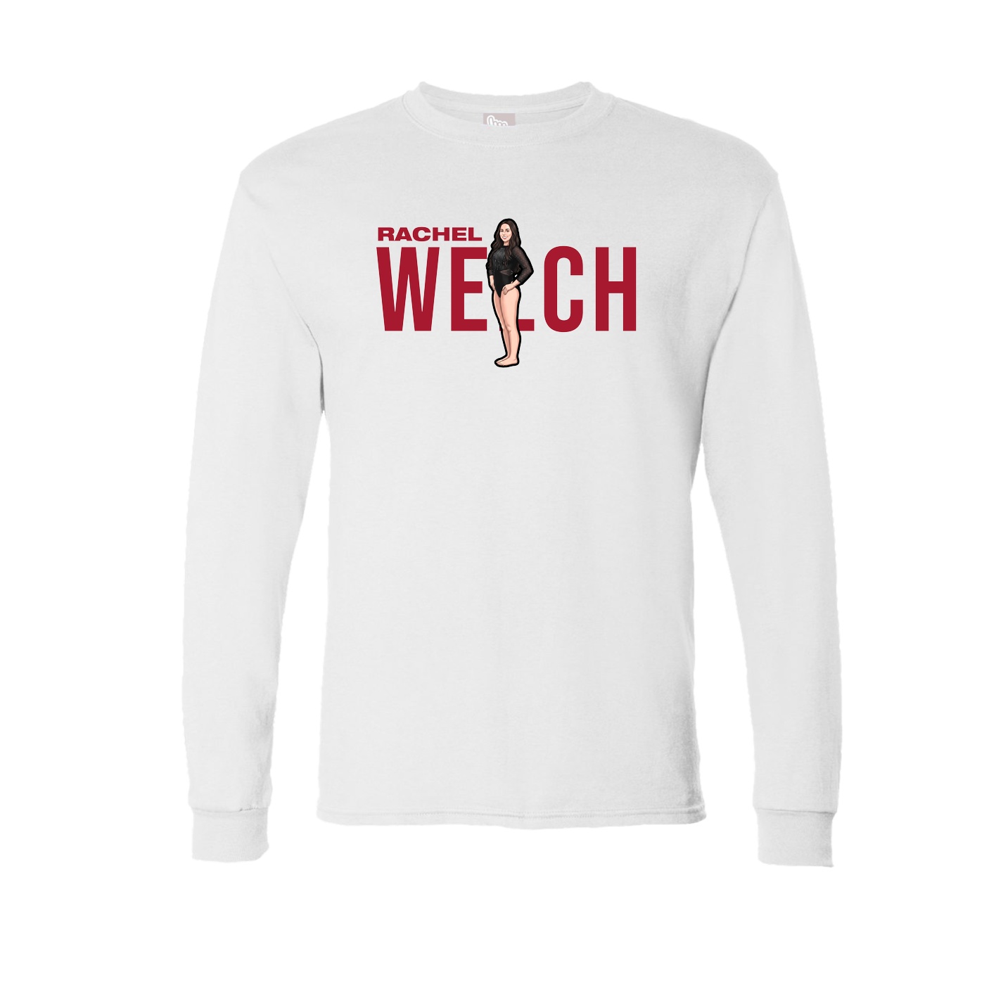 Long Sleeve Tee — Player Name in White