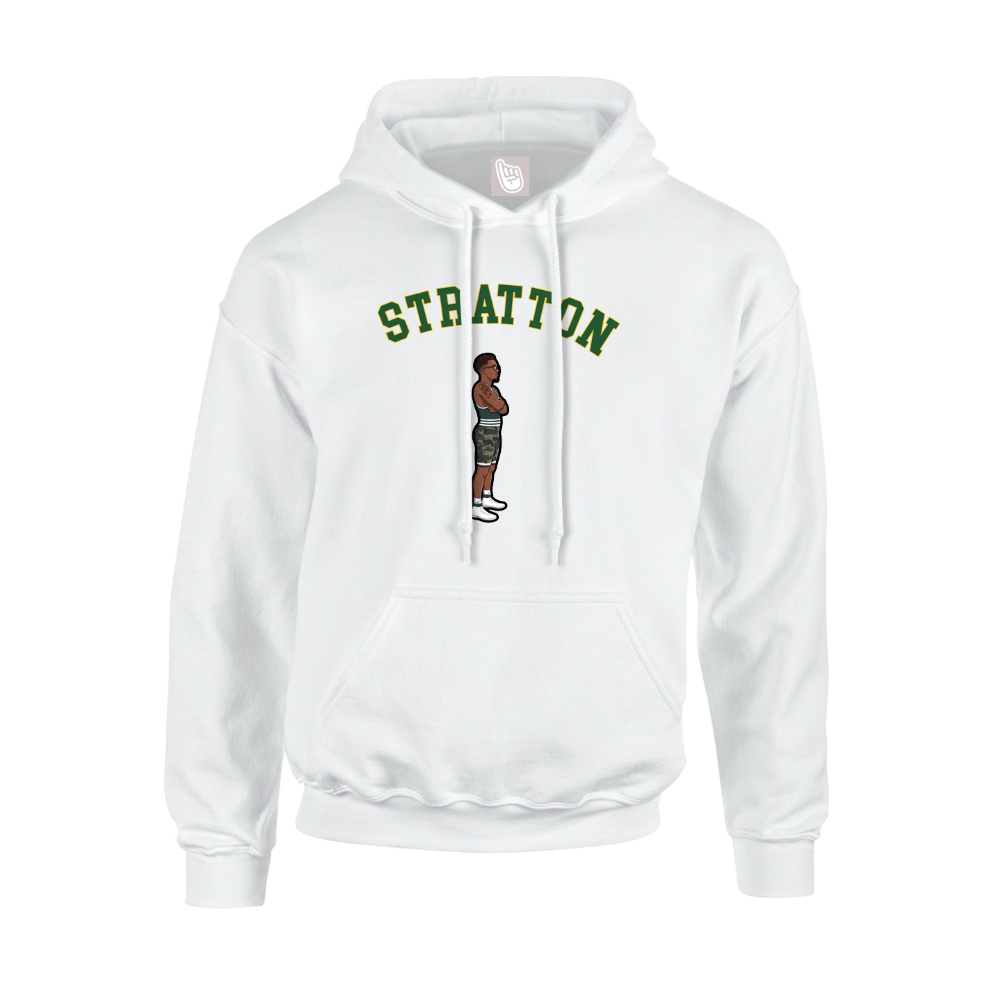 Hoodie — Shirsey Arch in White