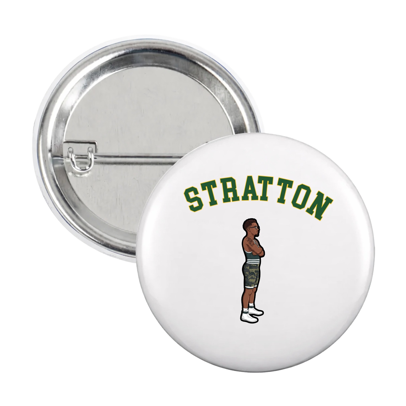 Game Day Button — Shirsey Arch in White
