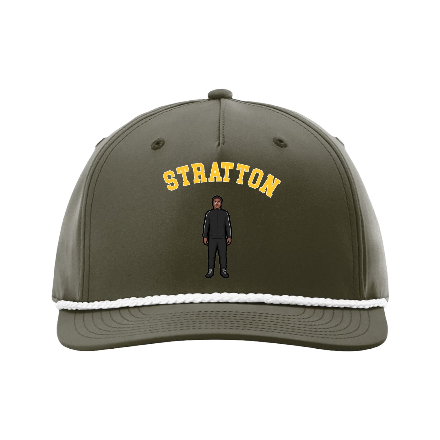 Five-Panel Classic Rope Cap — Shirsey Arch in Green
