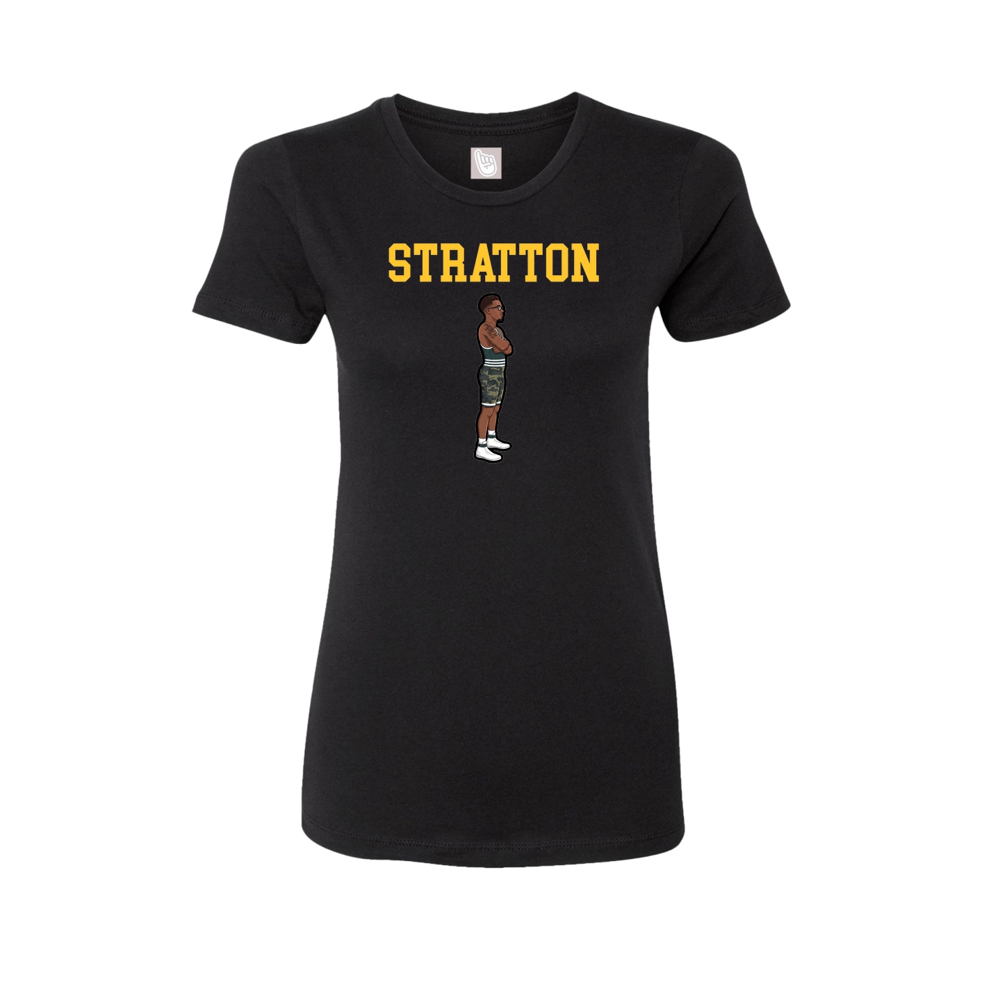 Fitted Women's Tee — Shirsey in Black