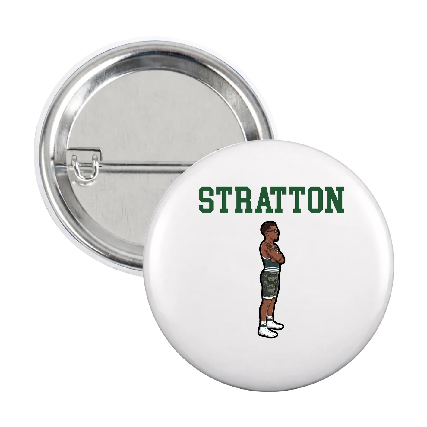 Game Day Button — Shirsey in White