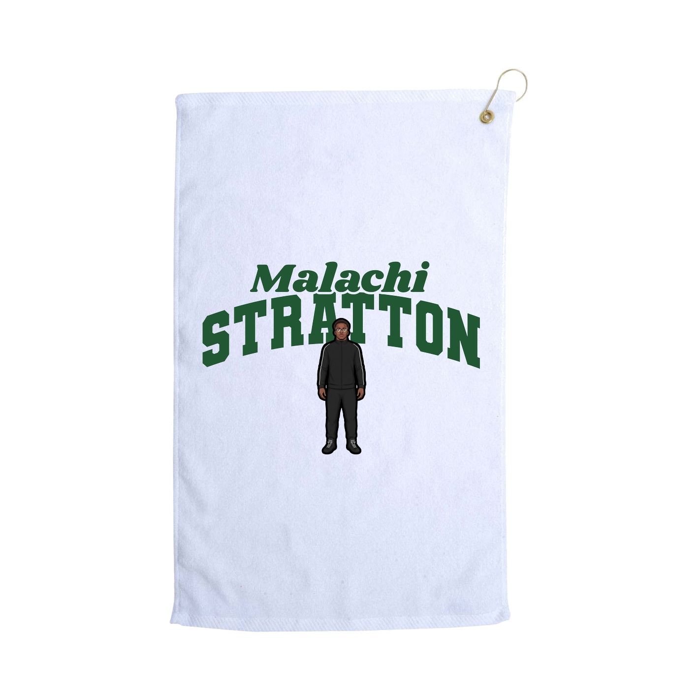Golf Towel — Signature Arch in White