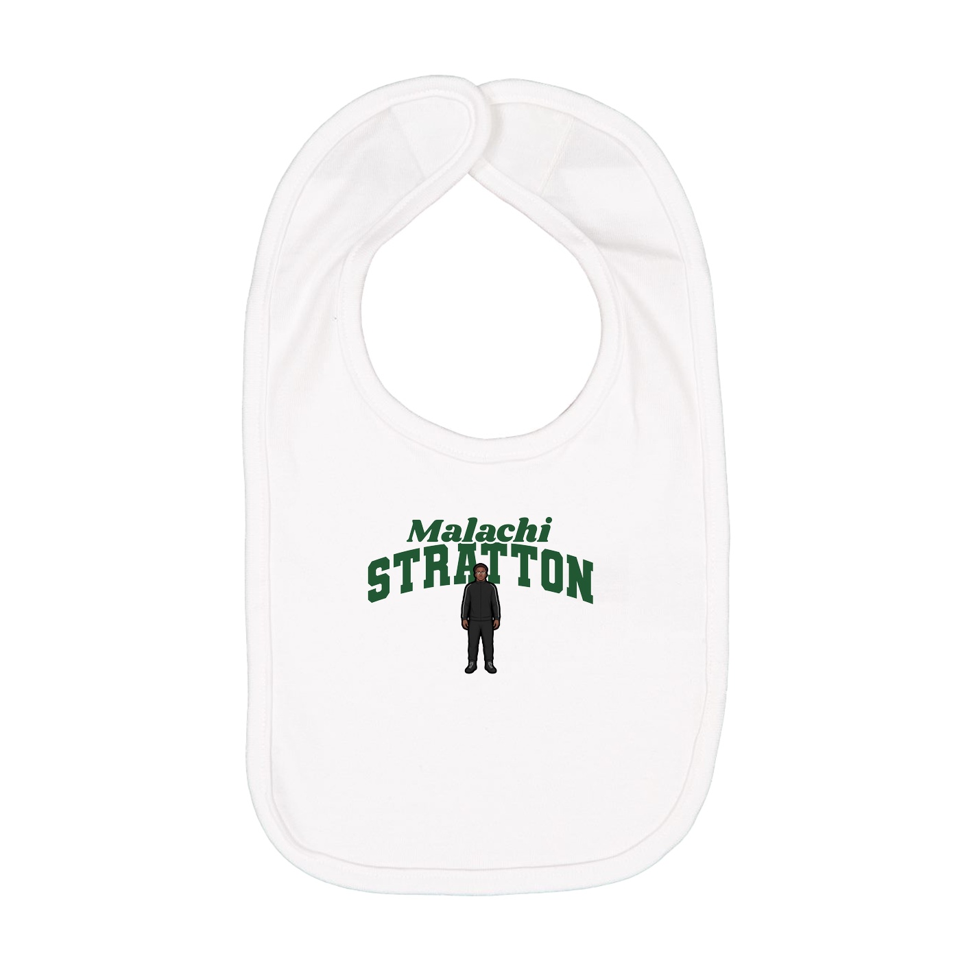 Infant Bib — Signature Arch in White