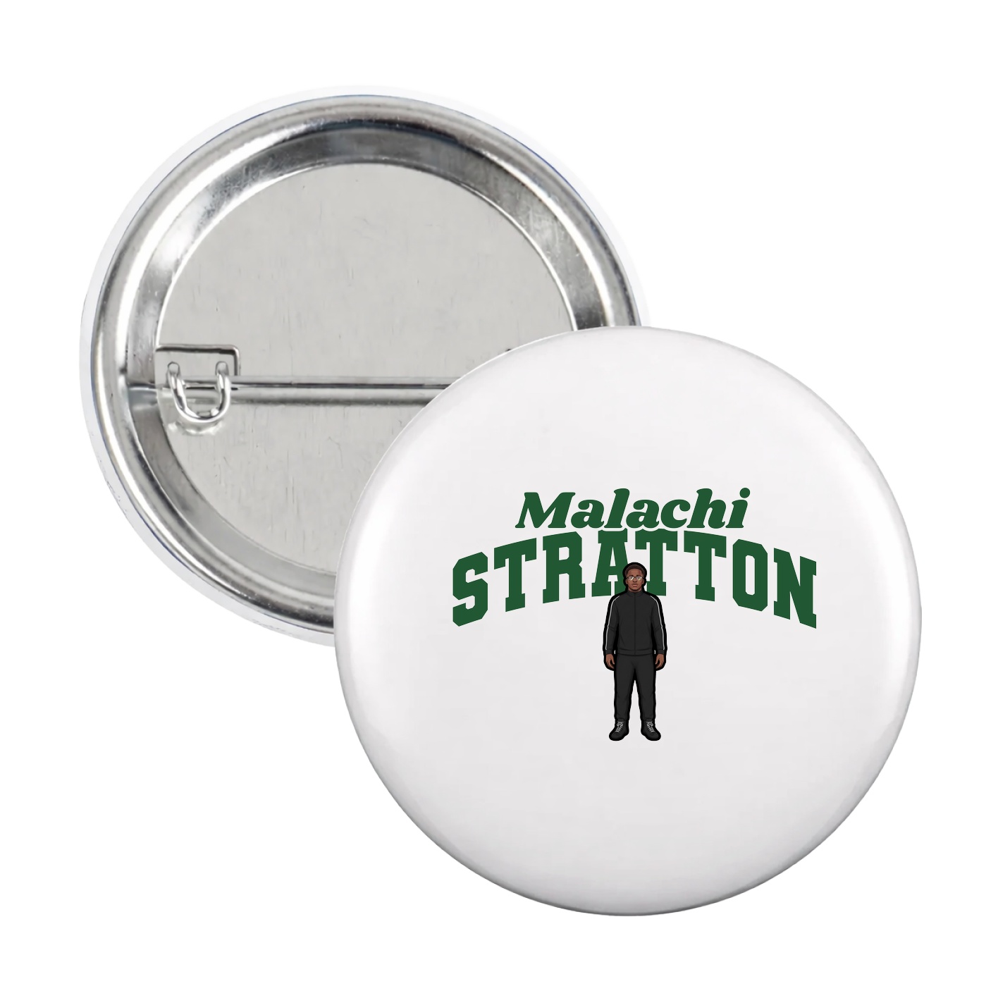 Game Day Button — Signature Arch in White