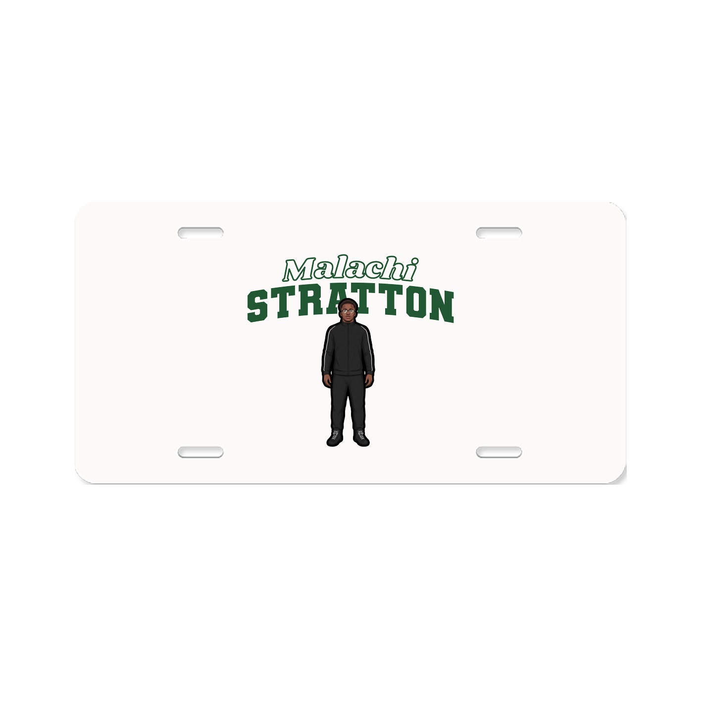 License Plate — Name Arch in Classic