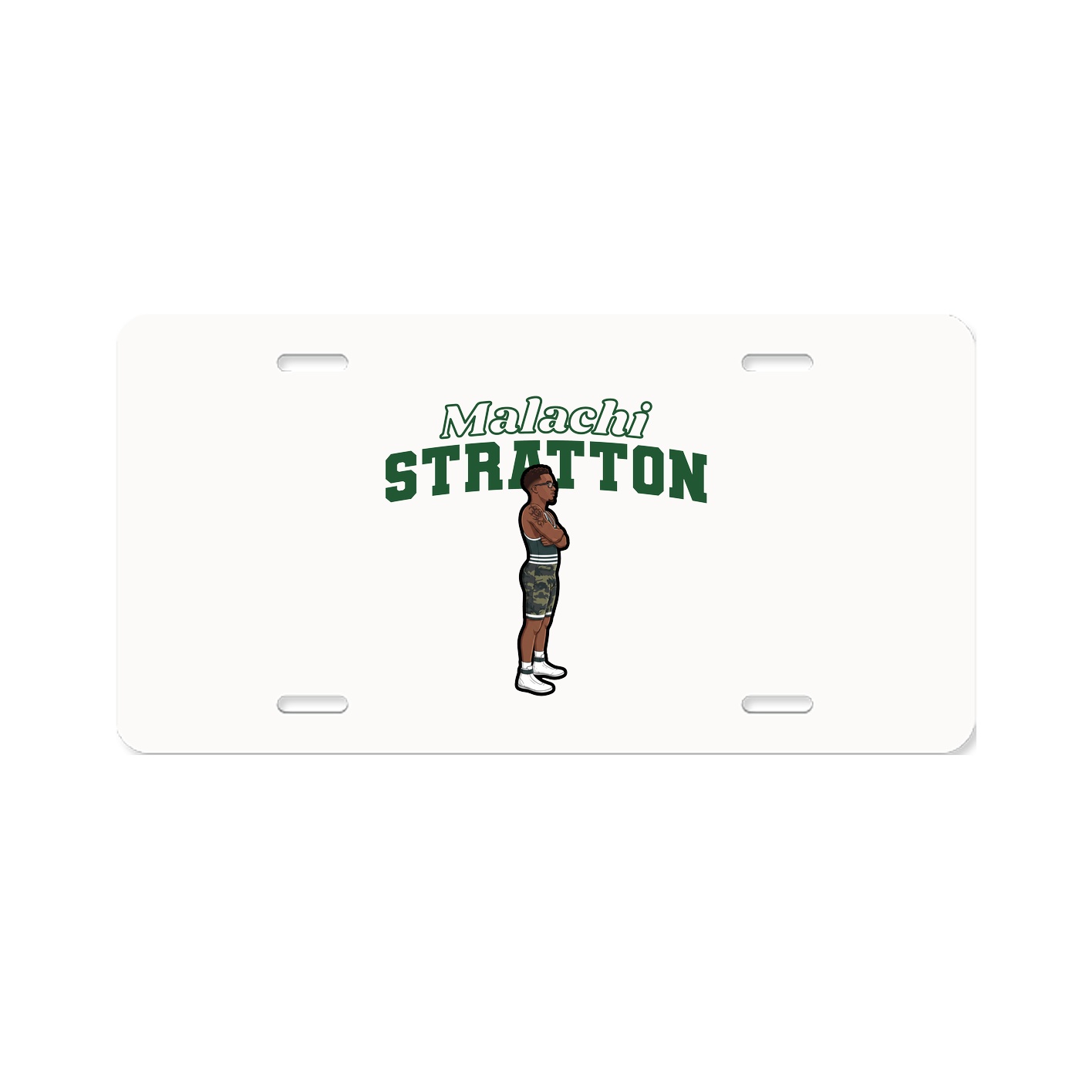 License Plate — Name Arch in Classic