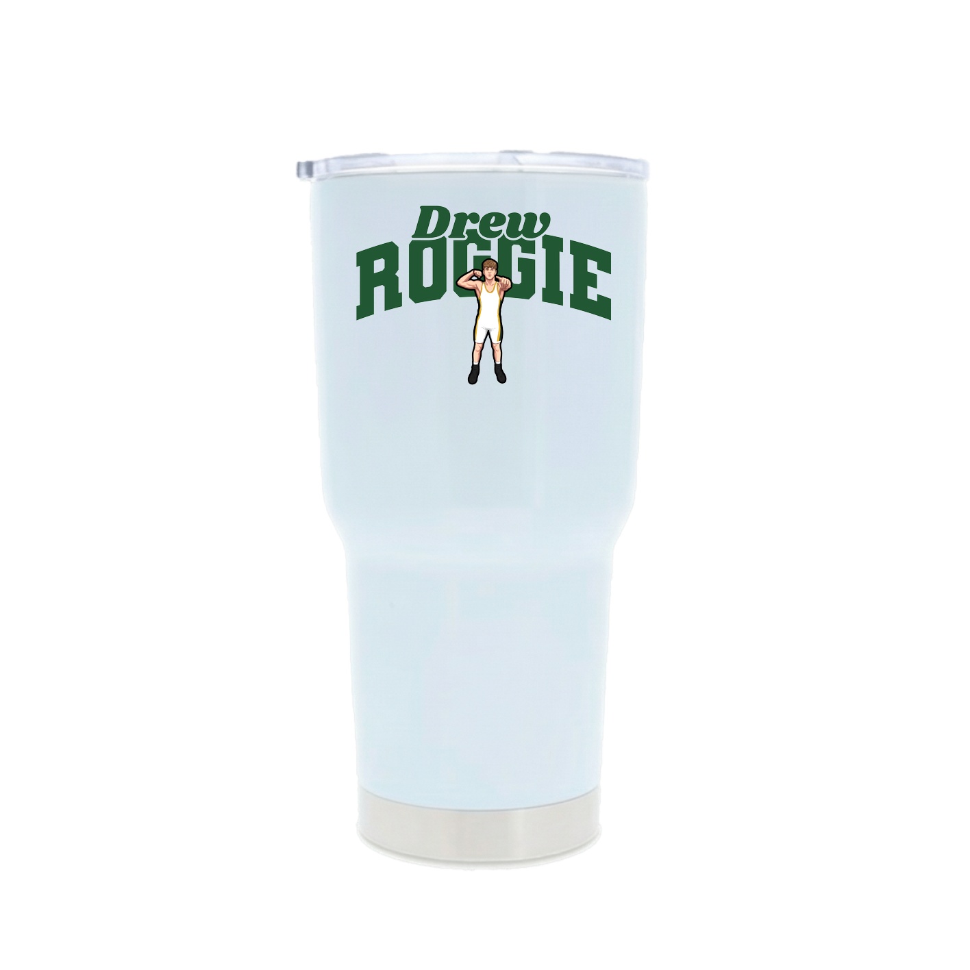 30oz Stainless Steel Tumbler — Signature Arch in White