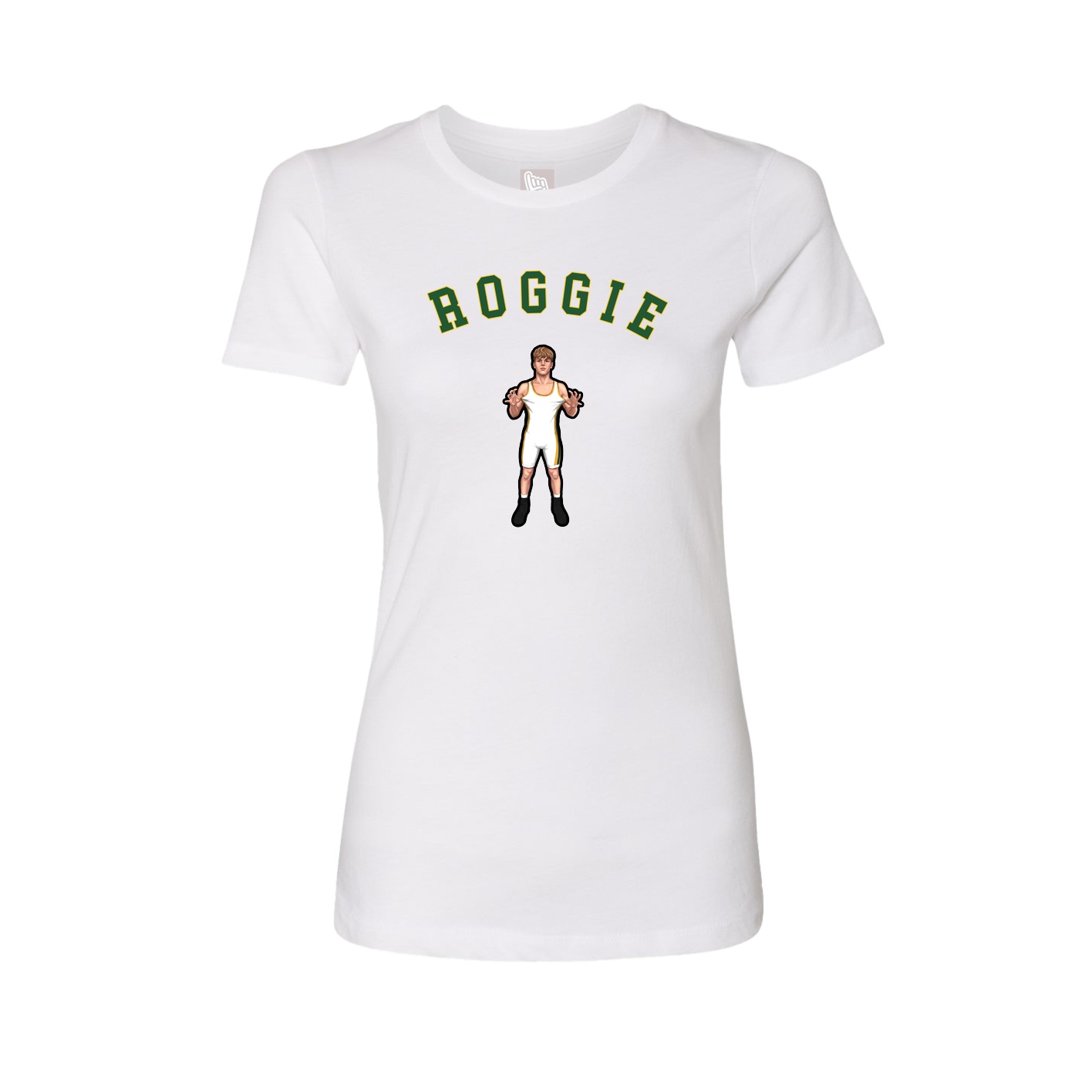 Fitted Women's Tee — Shirsey Arch in White