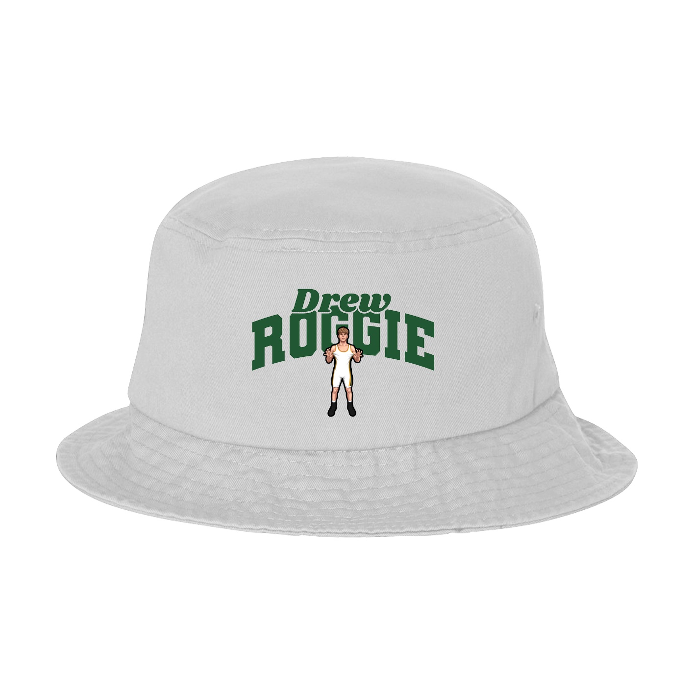 Bucket Cap — Signature Arch in White