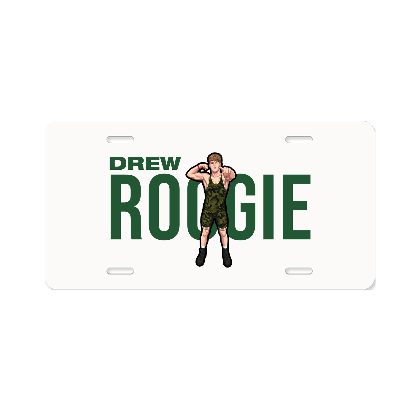License Plate — Player Name in Classic
