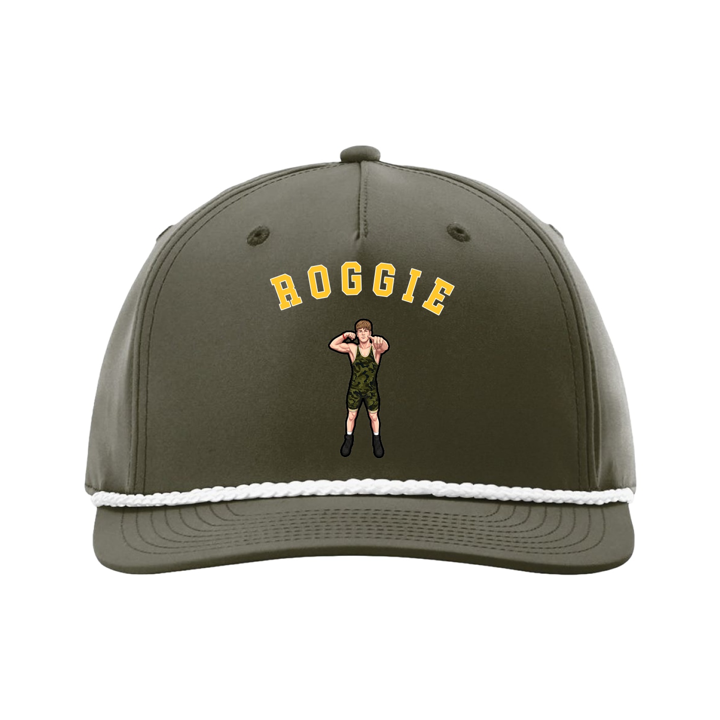 Five-Panel Classic Rope Cap — Shirsey Arch in Green