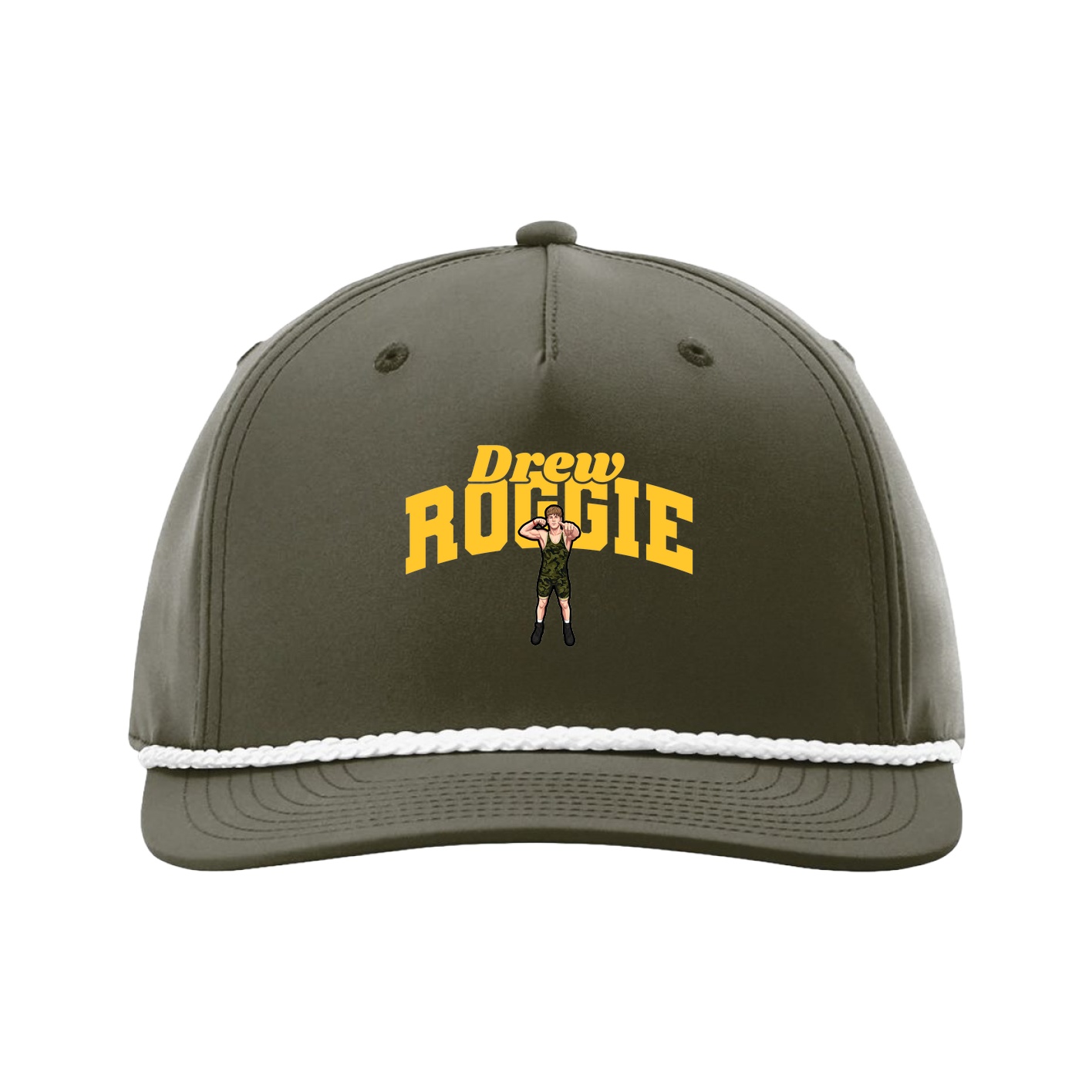 Five-Panel Classic Rope Cap — Signature Arch in Green
