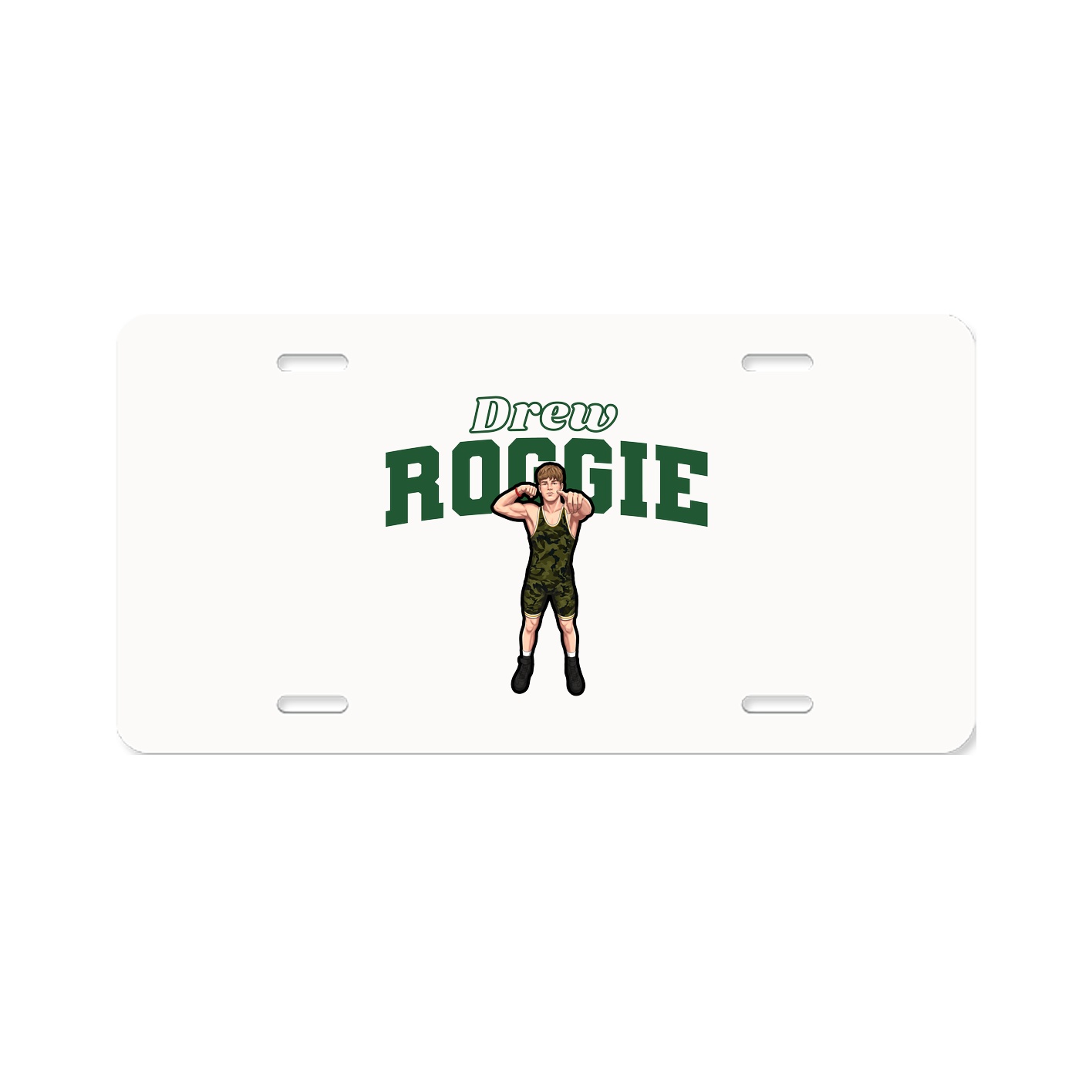 License Plate — Name Arch in Classic