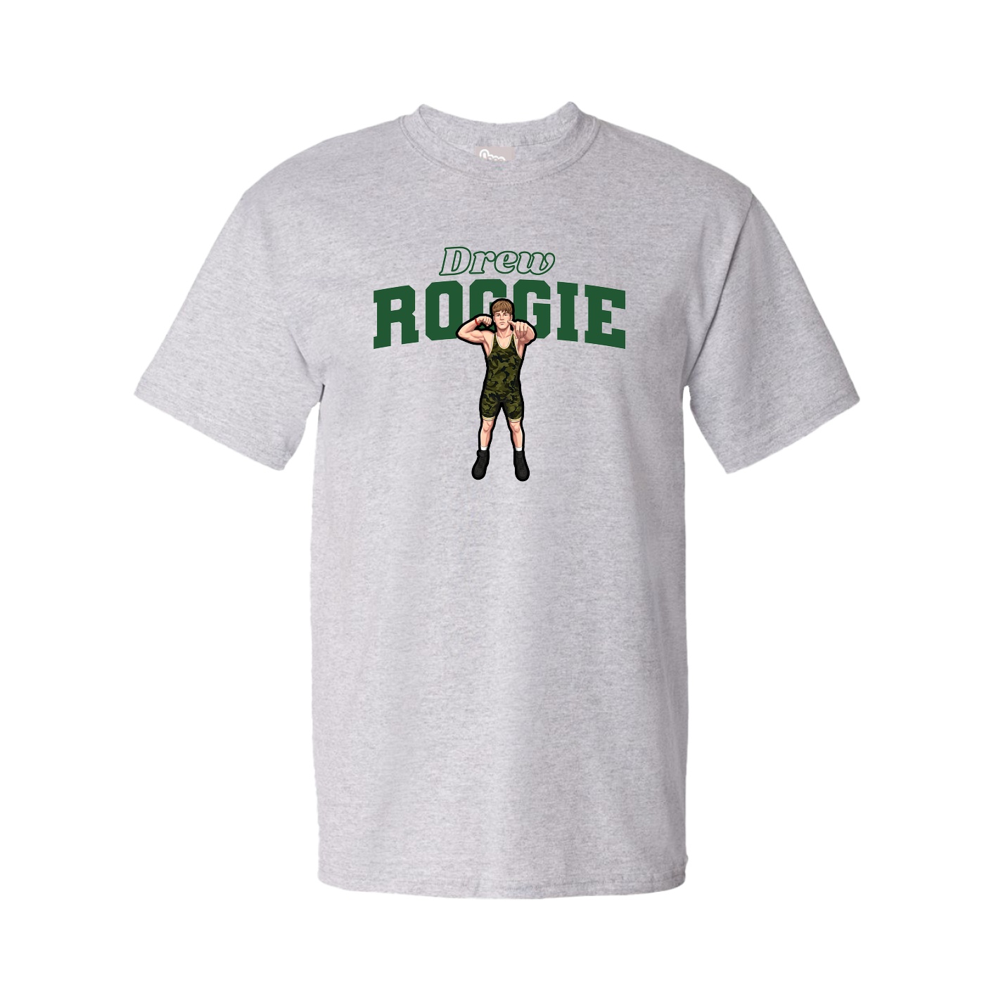 Youth Tee — Name Arch in Grey