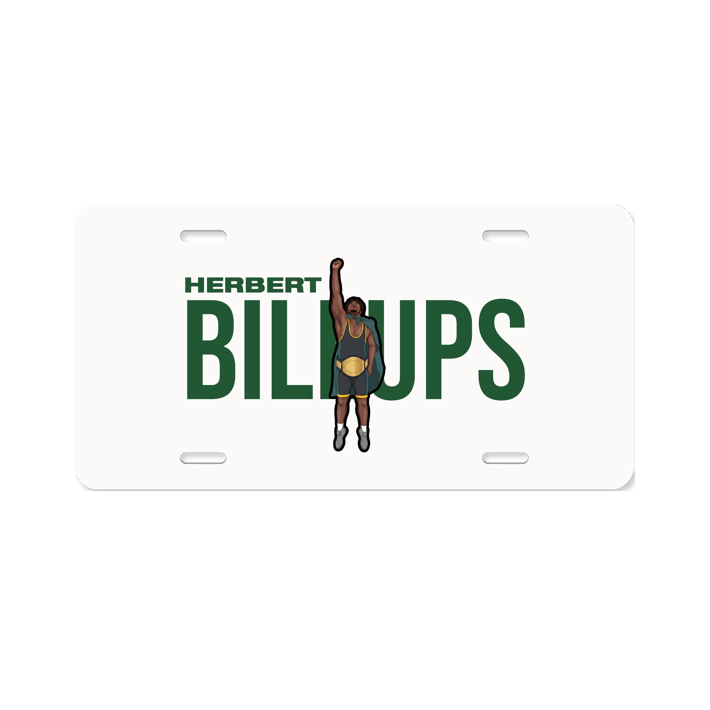 License Plate — Player Name in Classic