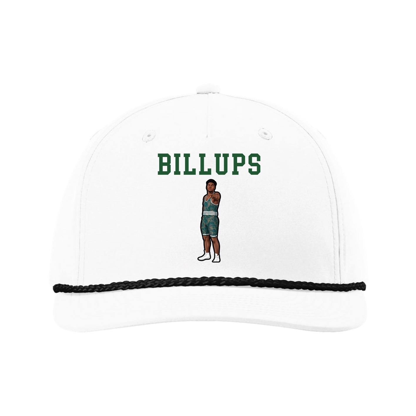 Five-Panel Classic Rope Cap — Shirsey in White