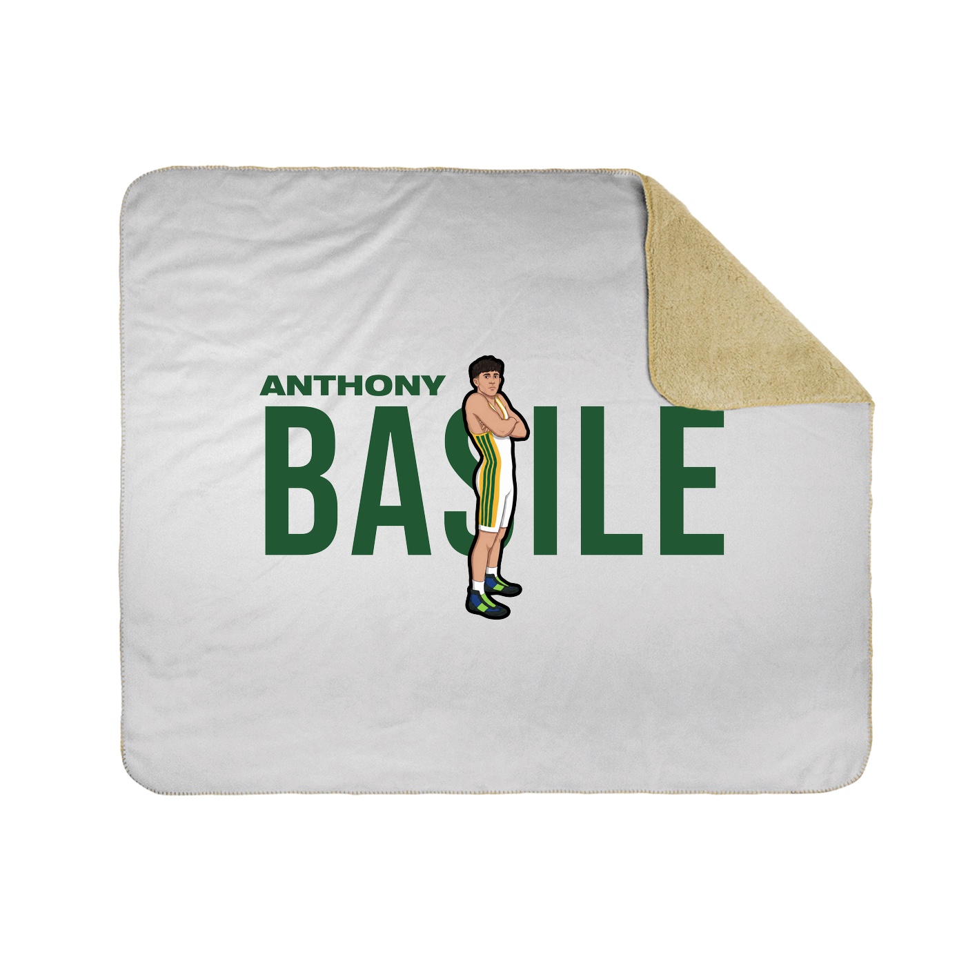Throw Blanket — Player Name in White