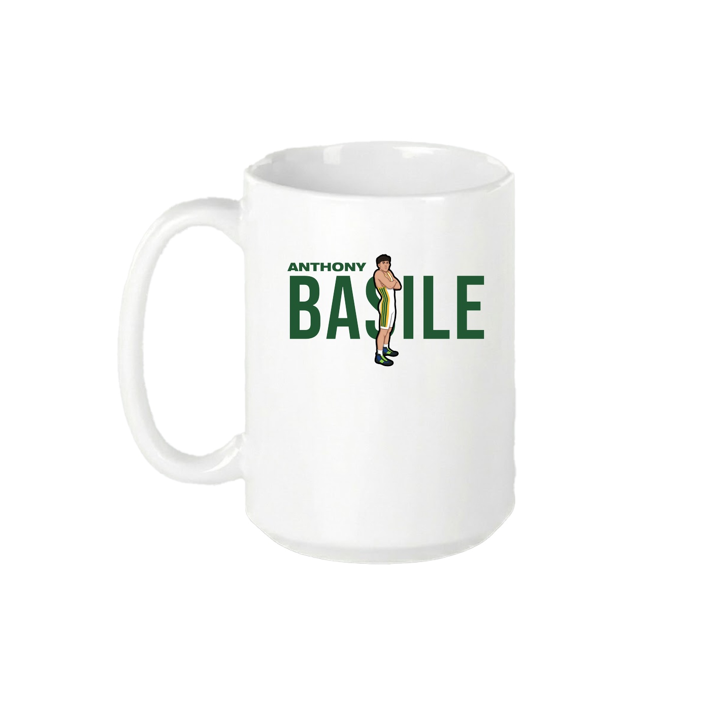 15oz Coffee Mug — Player Name in White