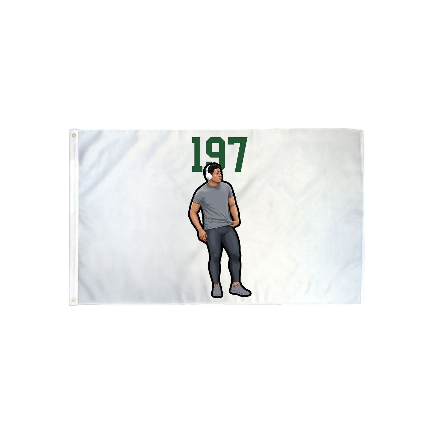3x5 Flag — Number Top in Classic