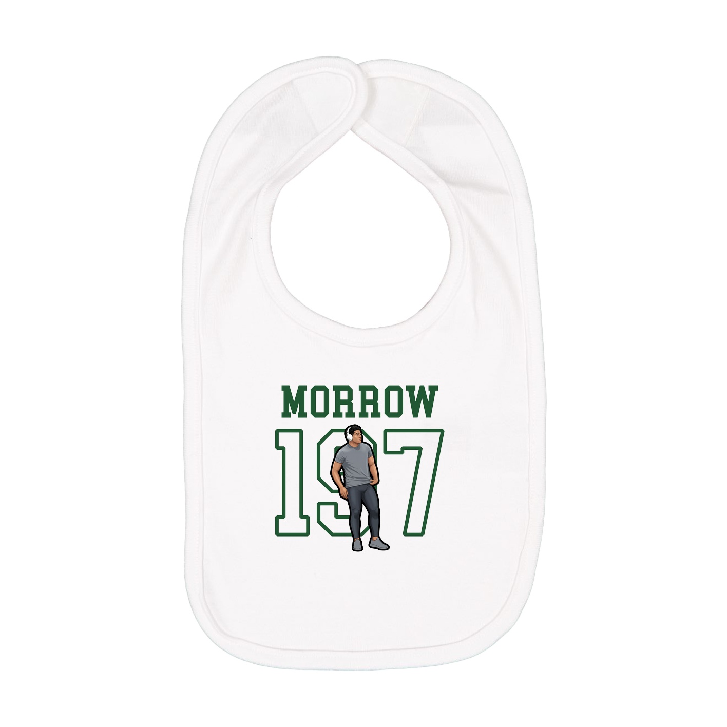 Infant Bib — Shirsey in White