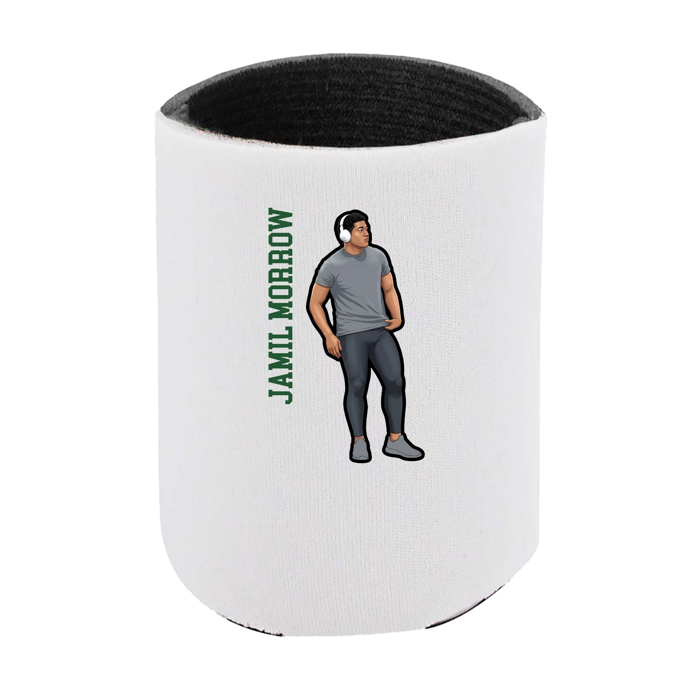 Can Holder — Name Vertical in White