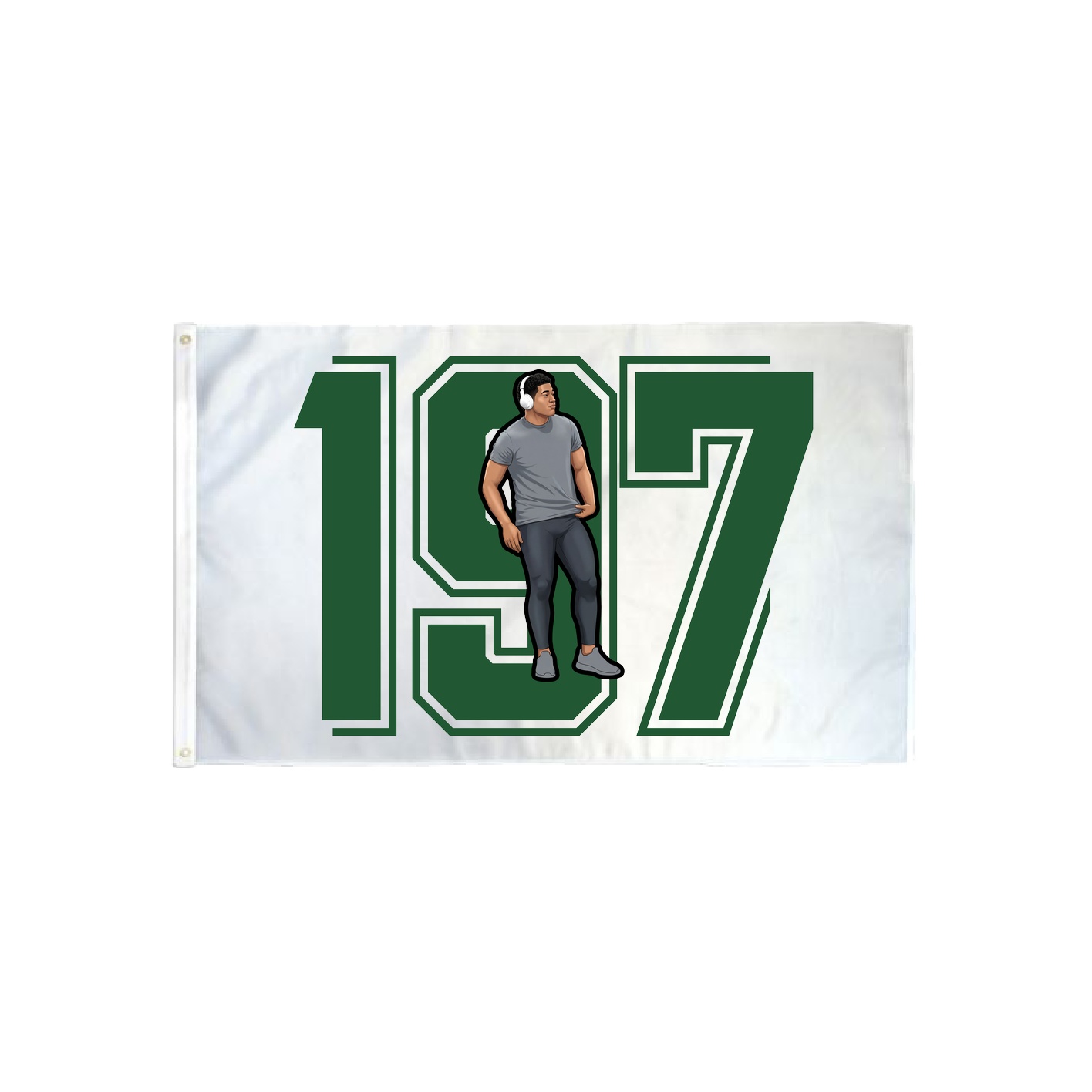 3x5 Flag — Number in Classic