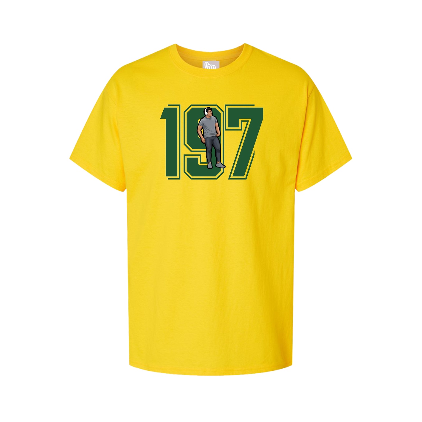 Youth Tee — Number in Gold