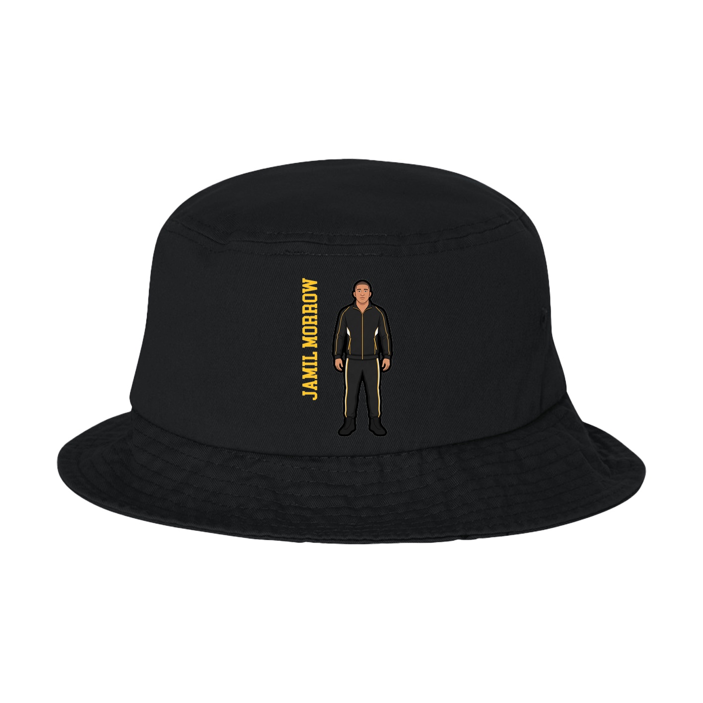 Bucket Cap — Name Vertical in Black