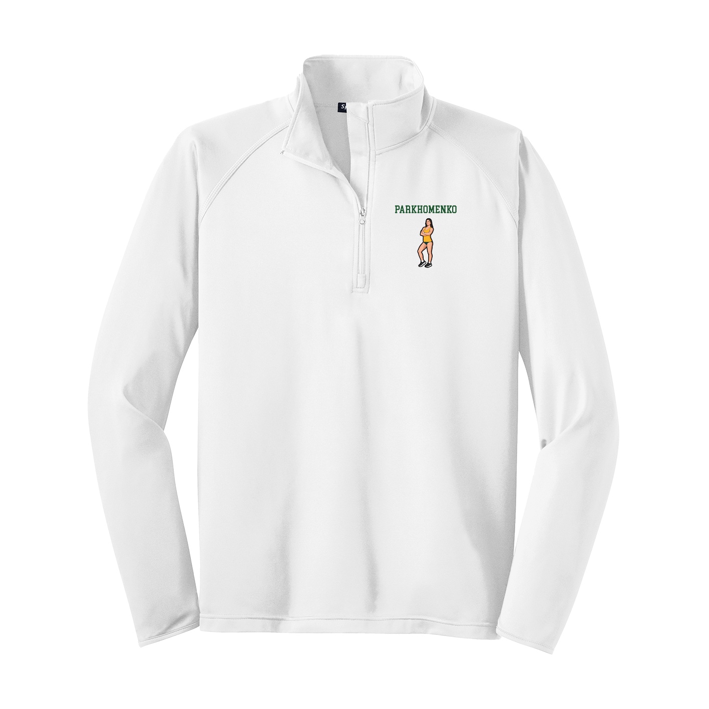 Q-Zip Pullover — Shirsey in White