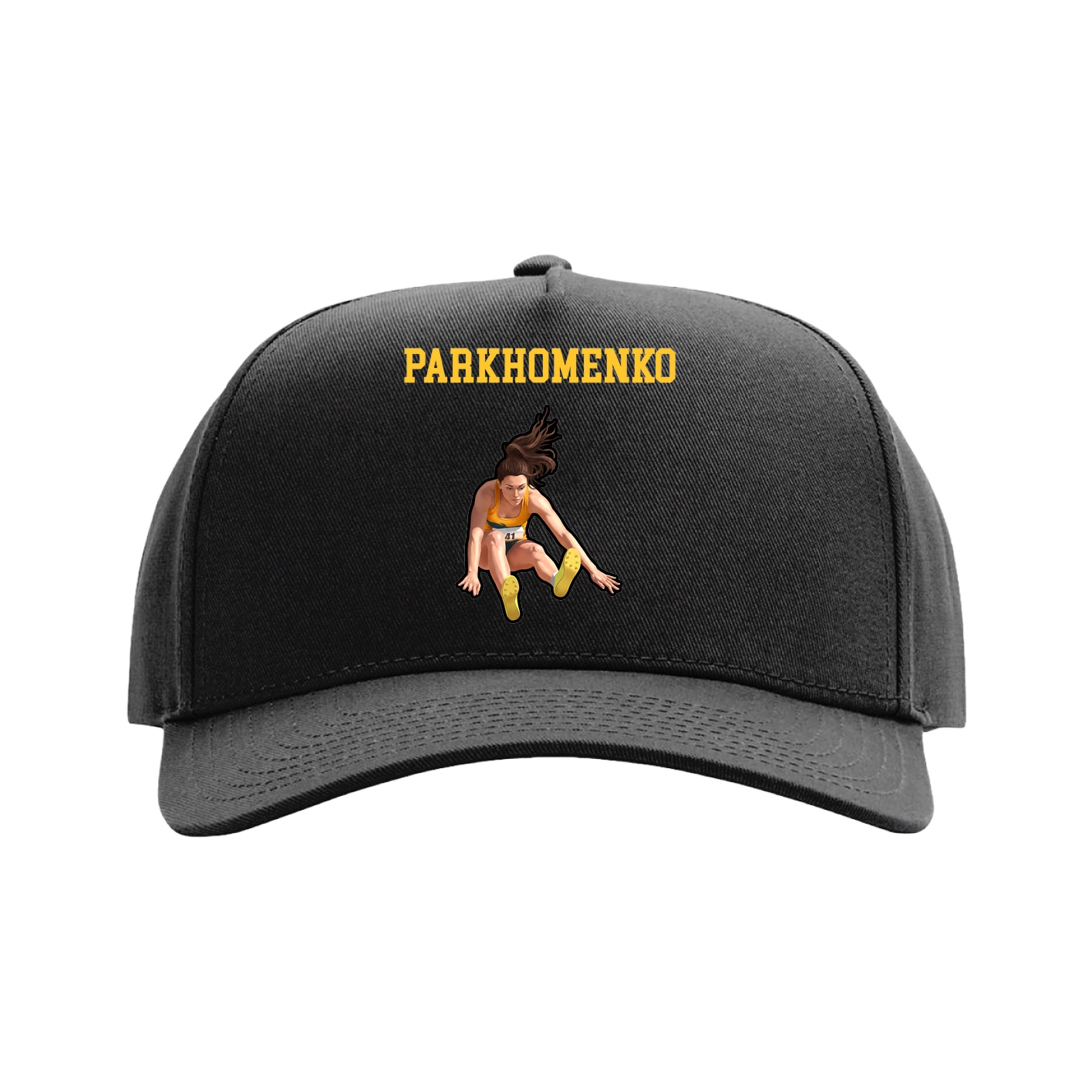 Full Fabric Five-Panel Champ Cap — Shirsey in Black