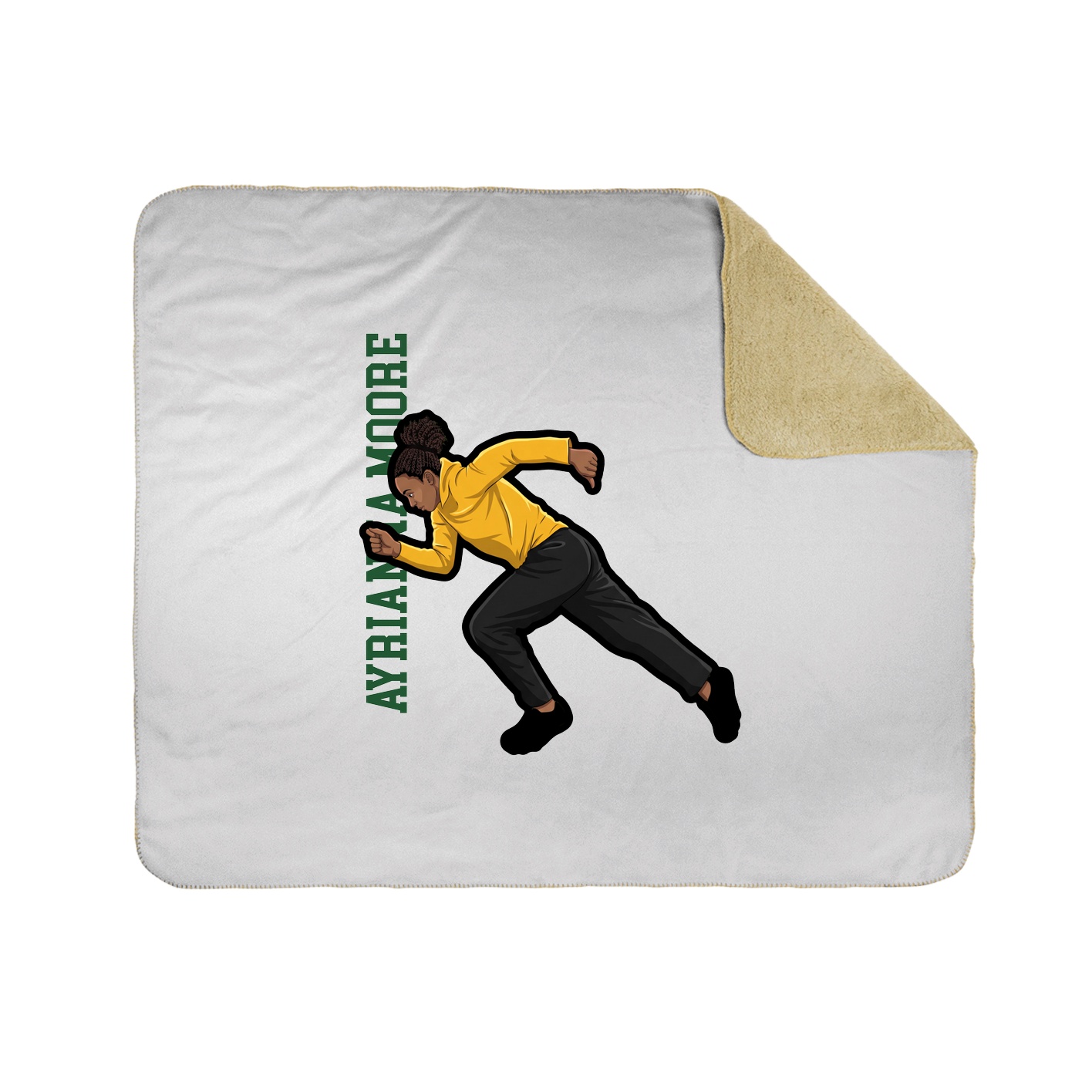 50x60 Sherpa Lined Throw Blanket