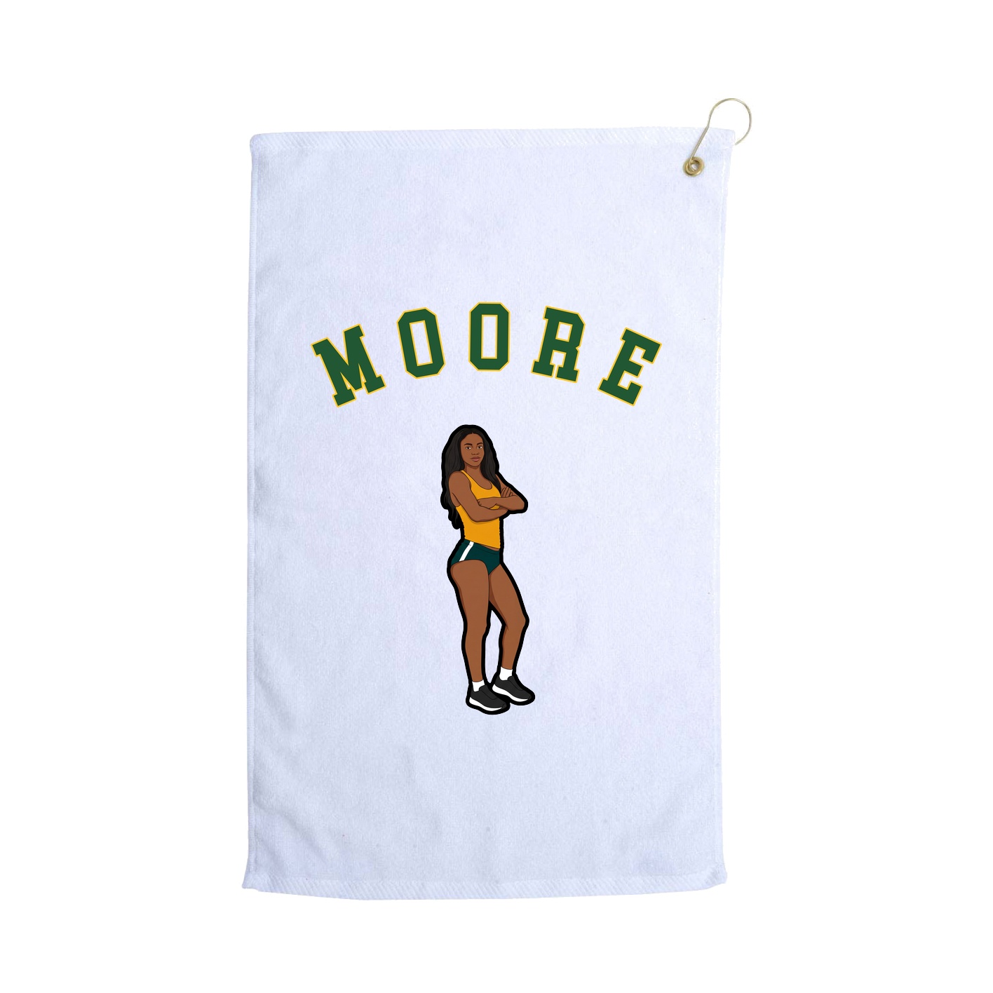 Golf Towel — Shirsey Arch in White