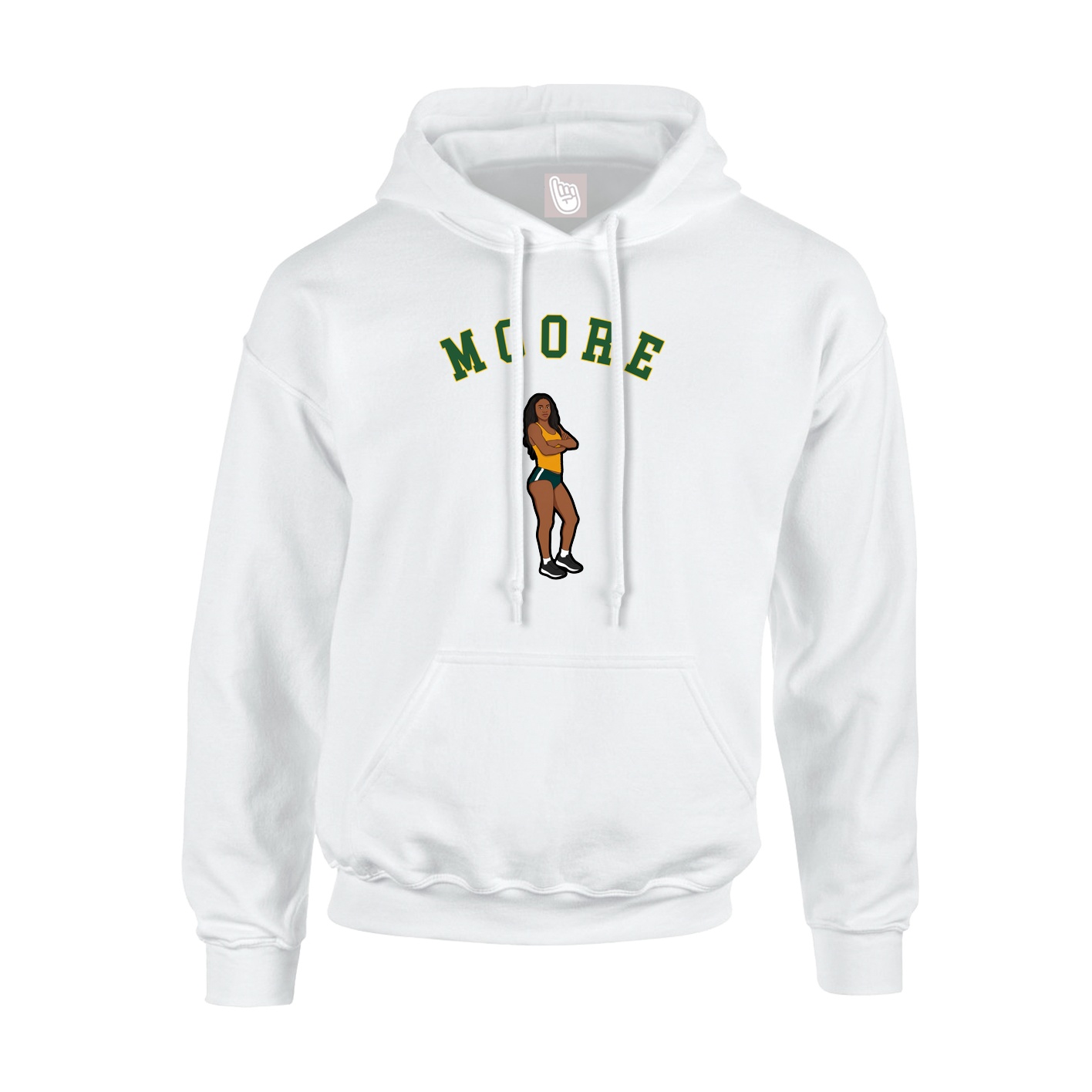 Hoodie — Shirsey Arch in White