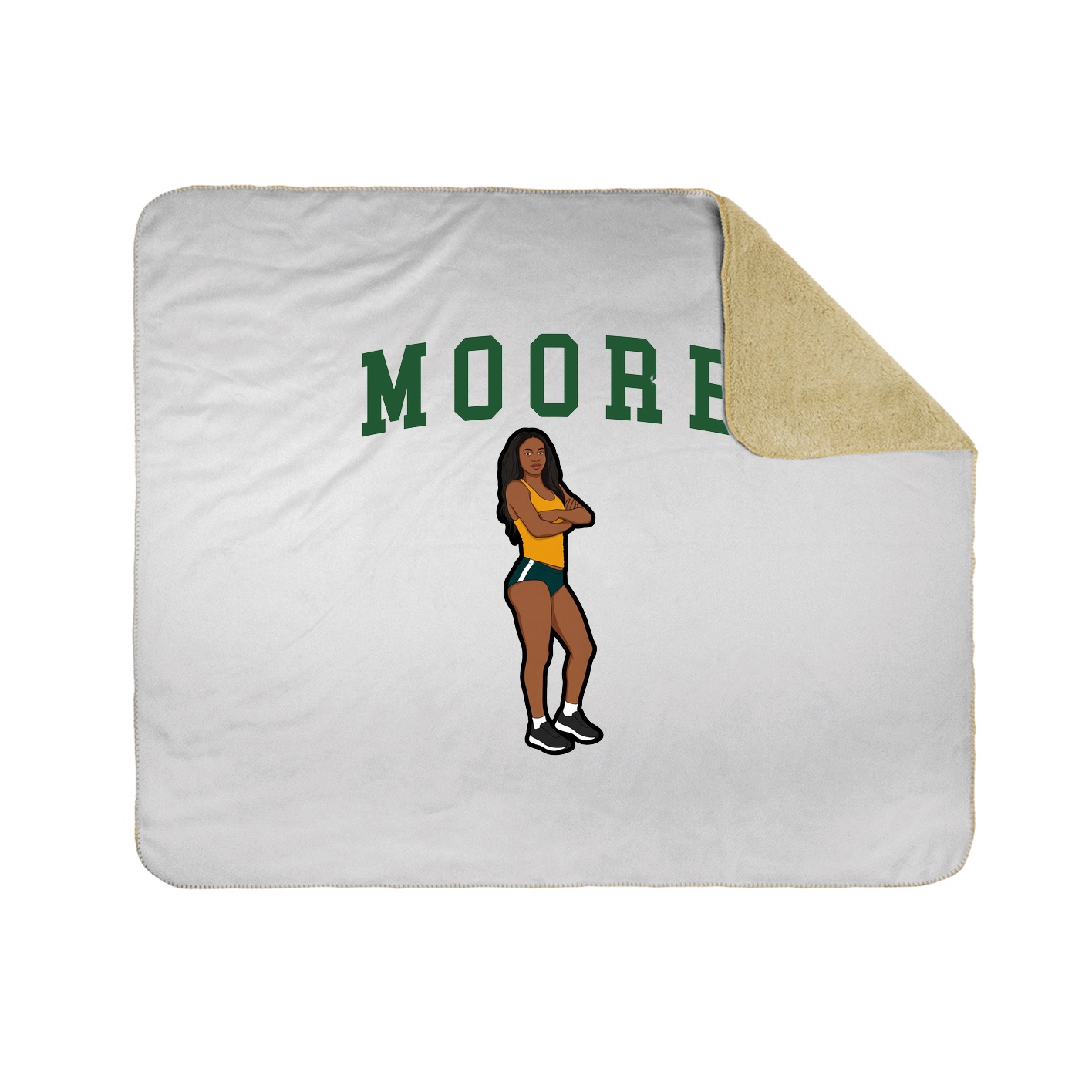 Throw Blanket — Shirsey in White