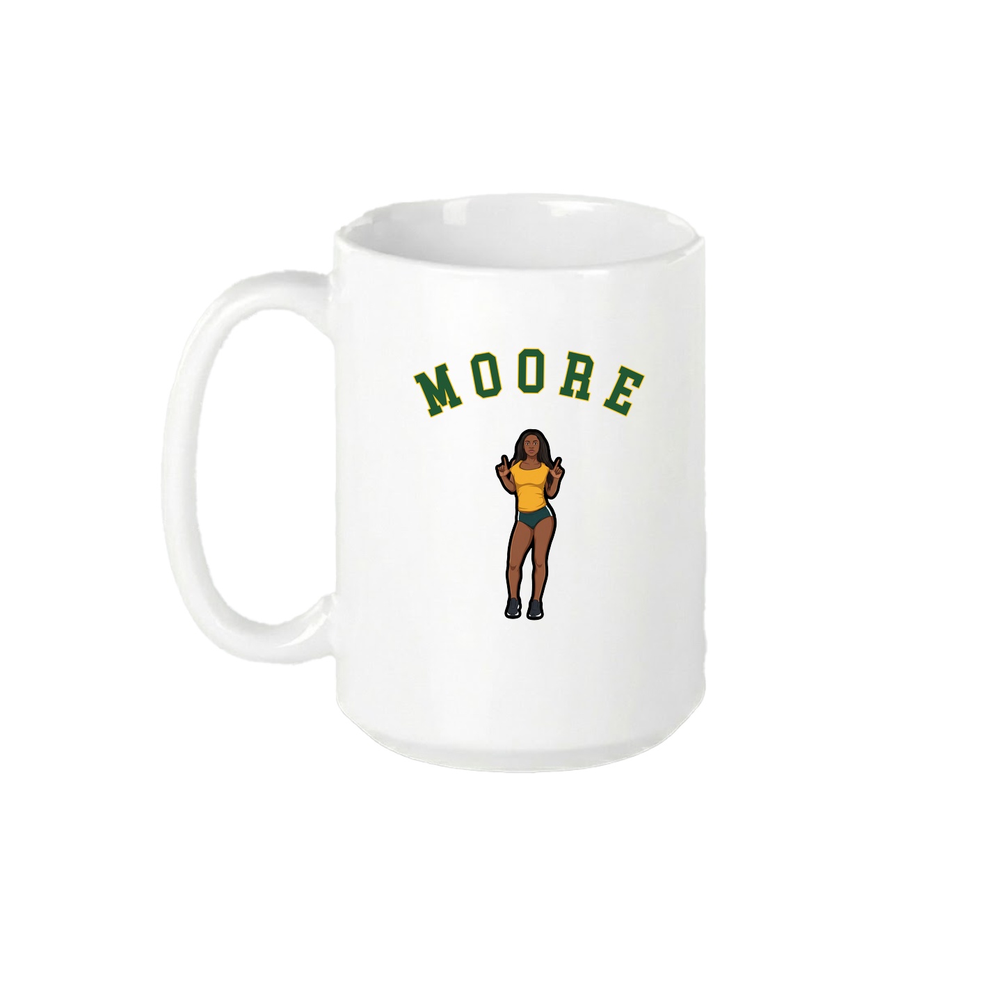 15oz Coffee Mug — Shirsey Arch in White