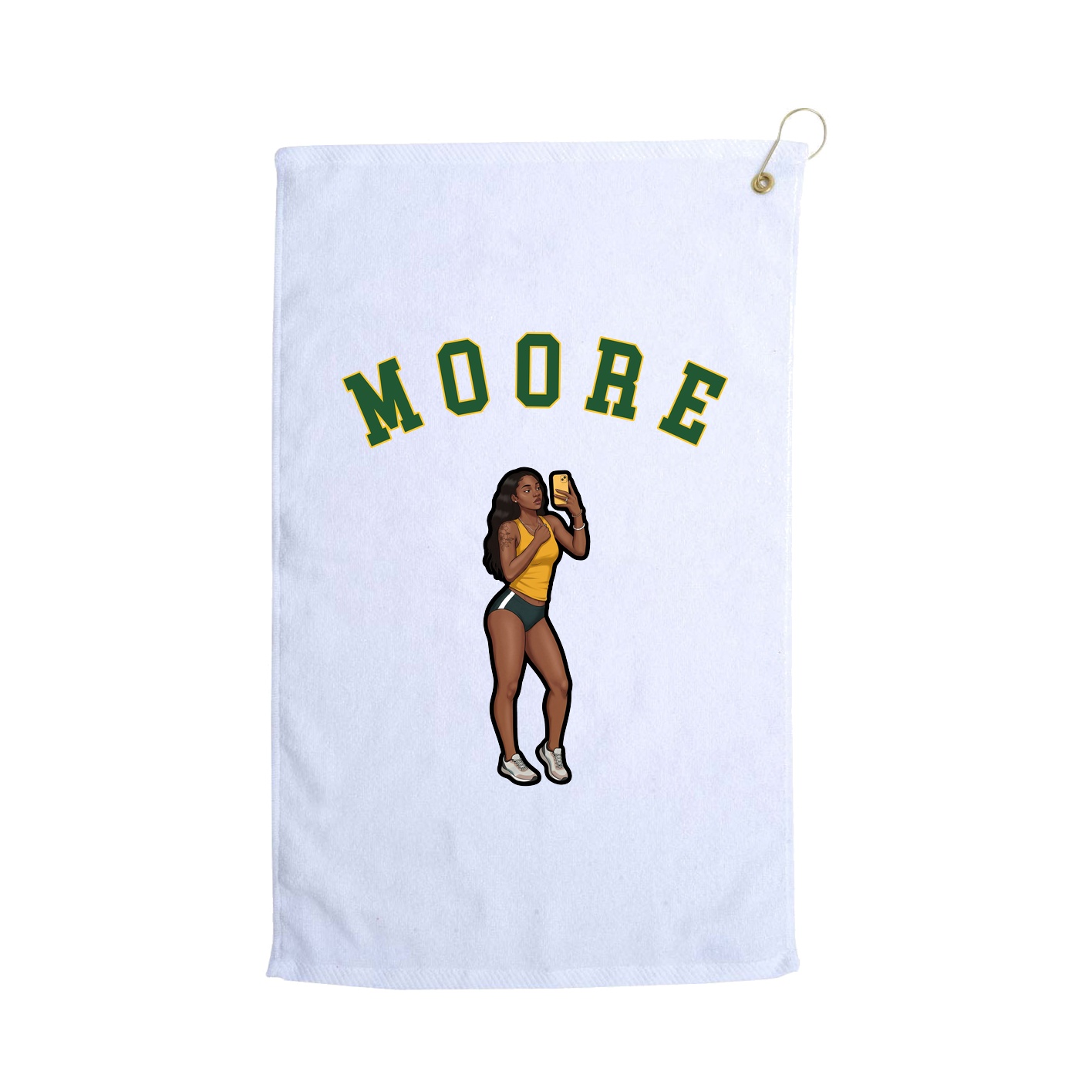 Golf Towel — Shirsey Arch in White