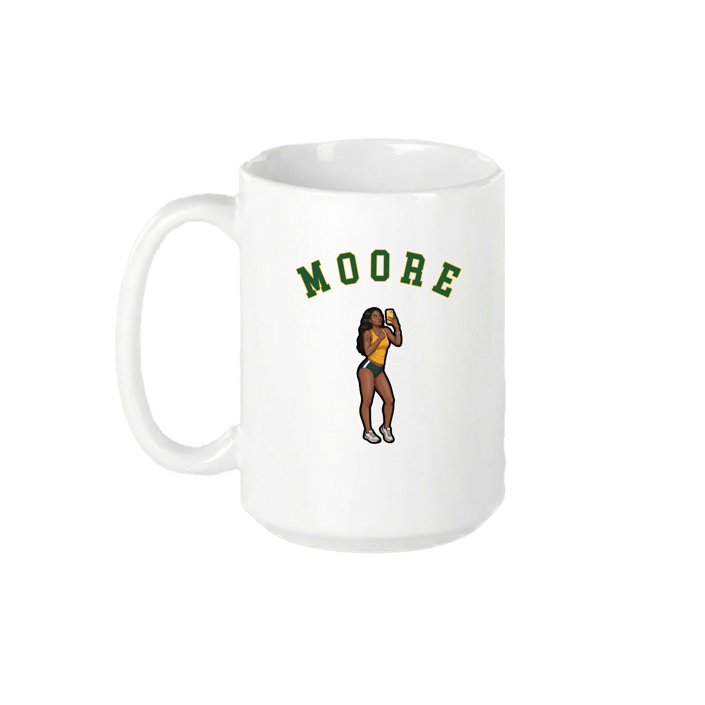 15oz Coffee Mug — Shirsey Arch in White