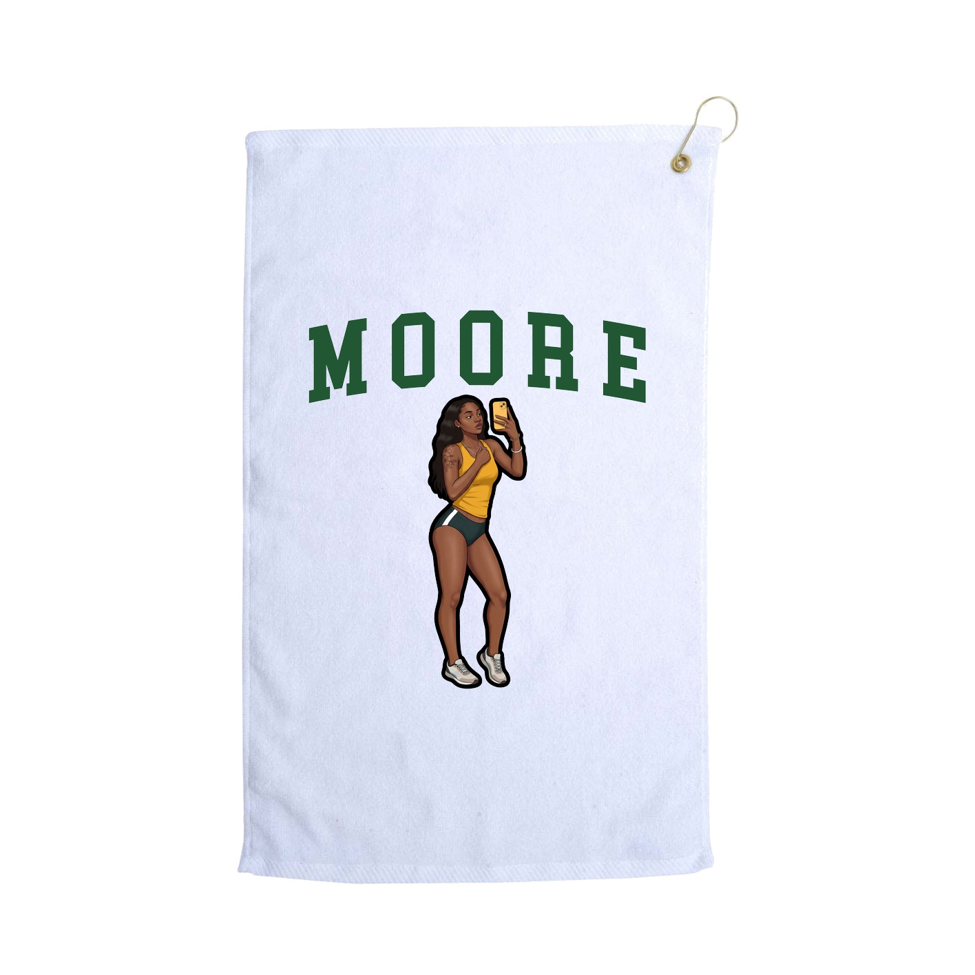 Golf Towel — Shirsey in White