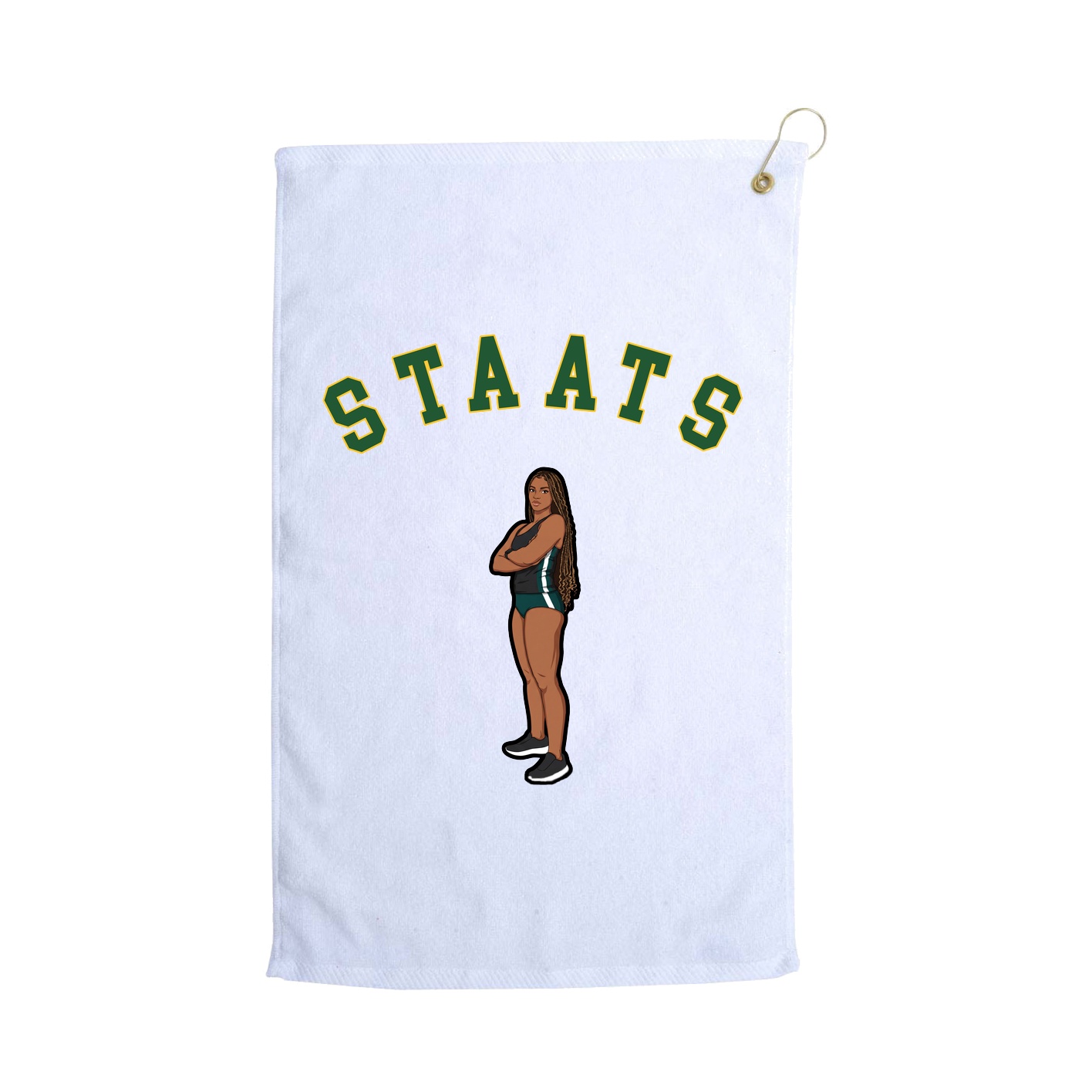 Golf Towel — Shirsey Arch in White