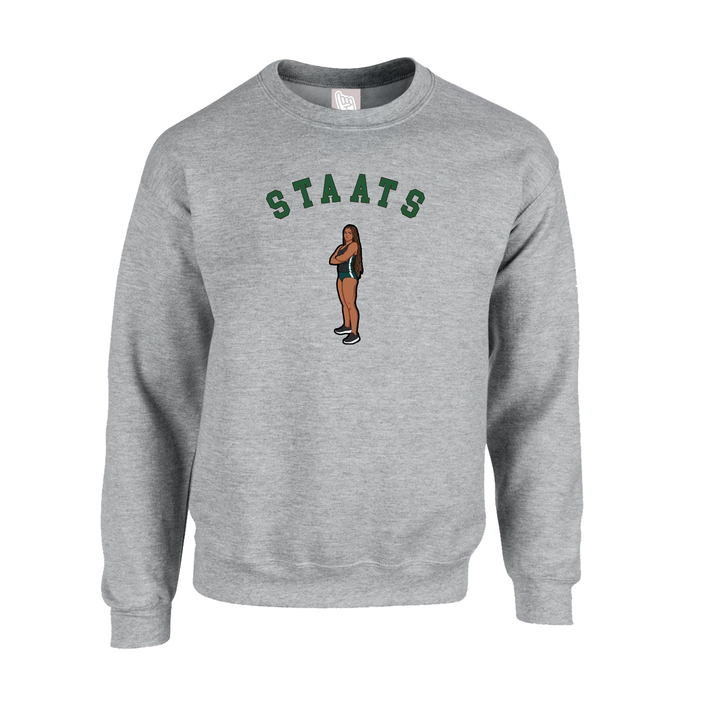 Fleece Crew — Shirsey Arch in Grey