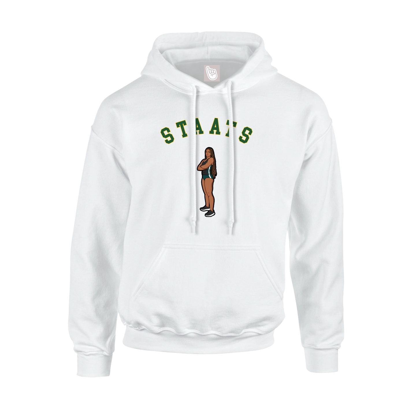 Youth Hoodie — Shirsey Arch in White