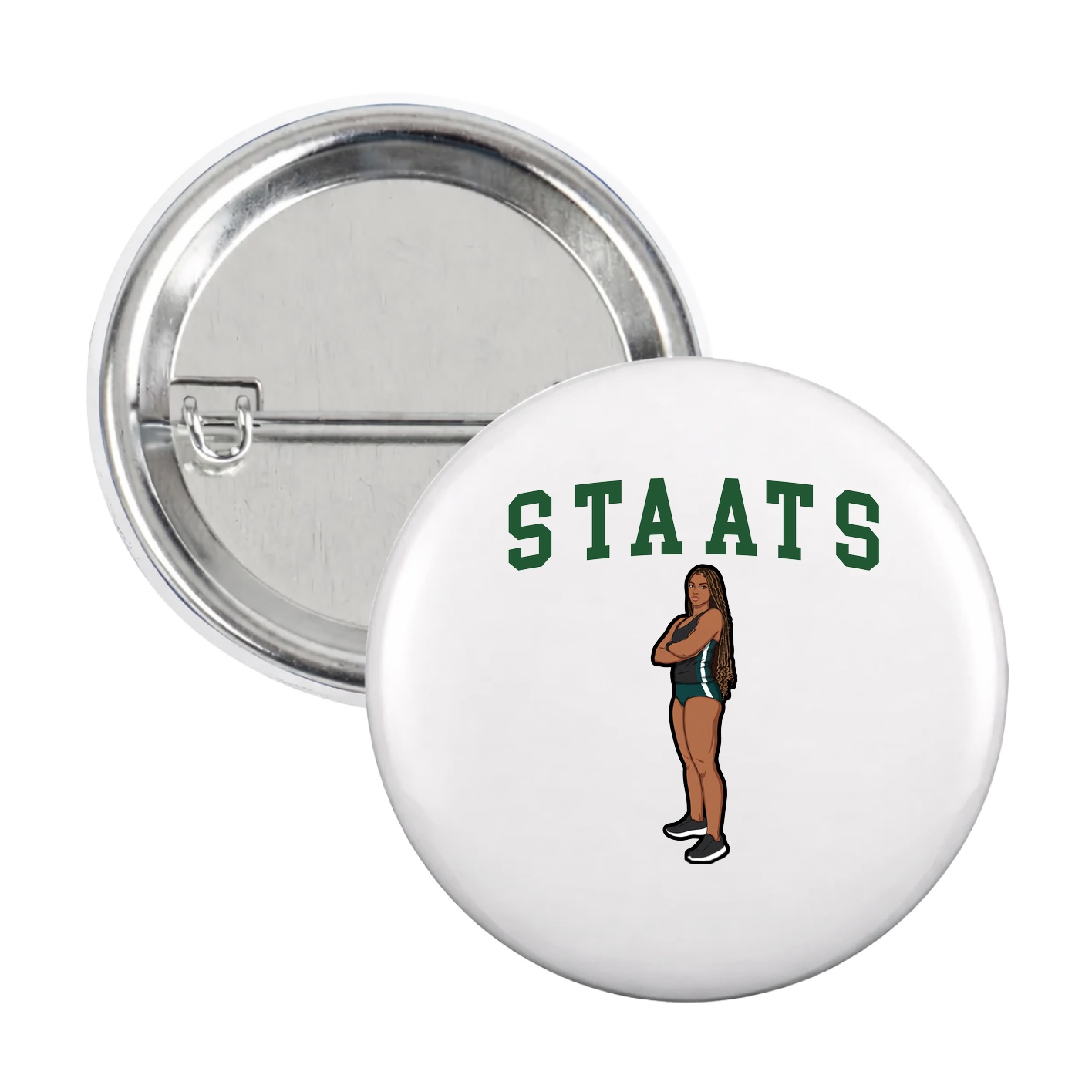 Game Day Button — Shirsey in White