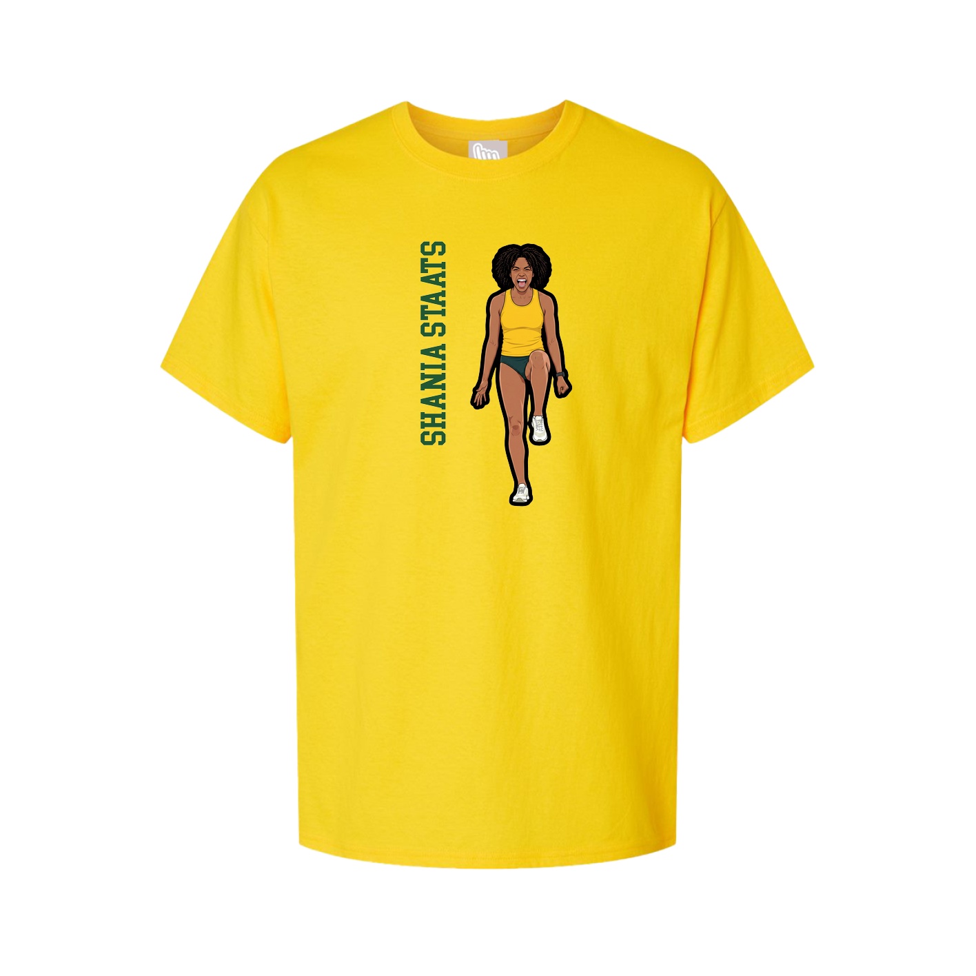 Tee — Name Vertical in Gold